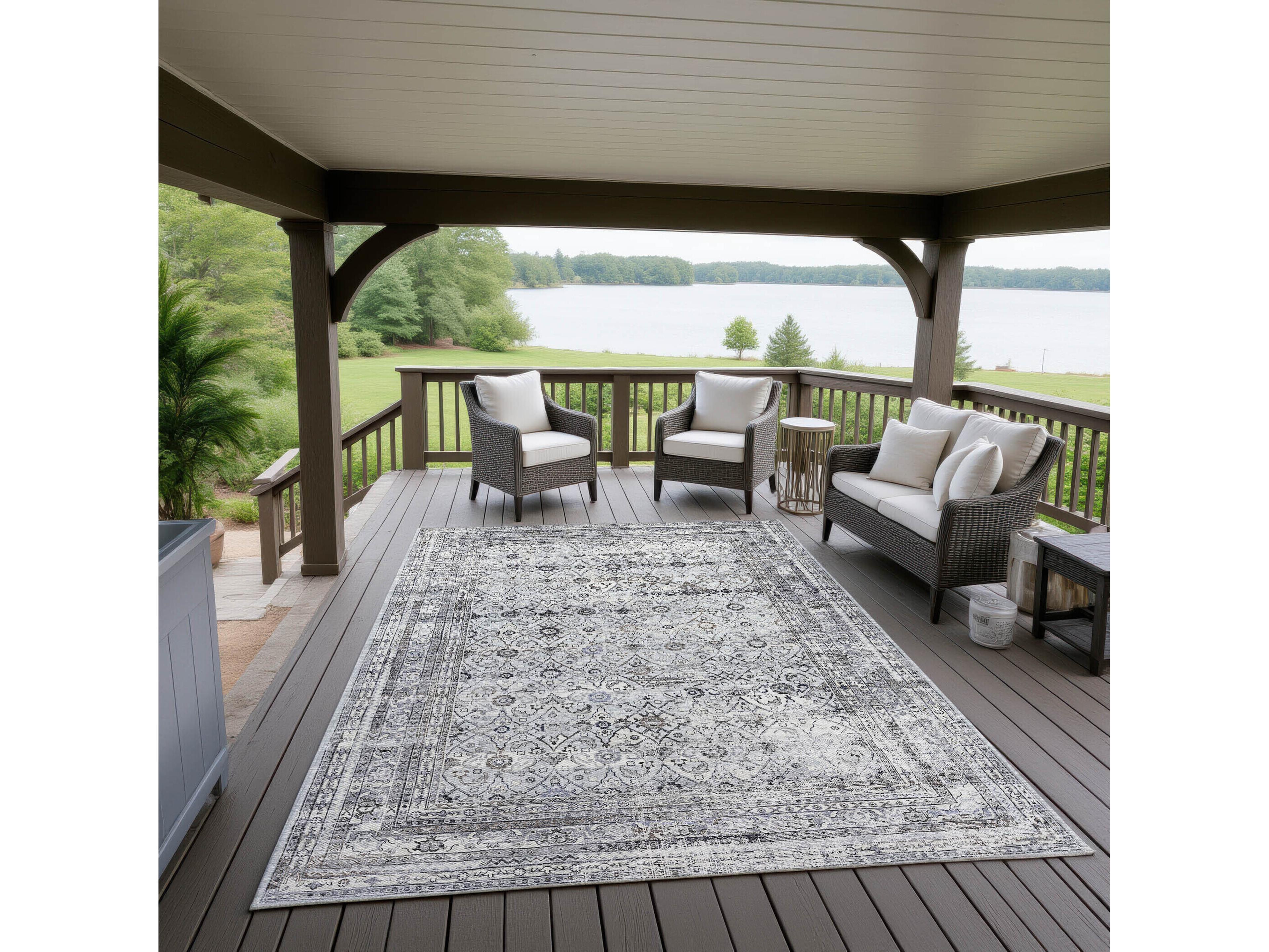 Dalyn Jericho Bordered Area Rug