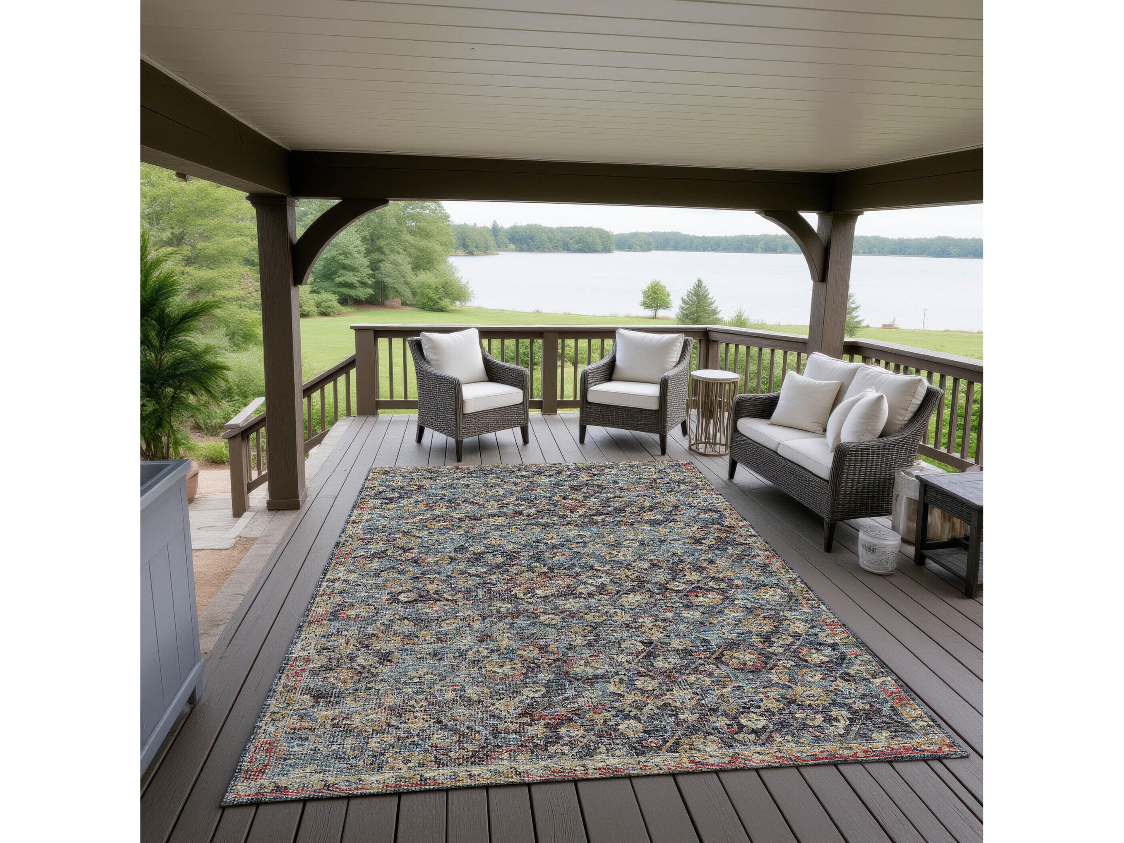 Dalyn Jericho Bordered Area Rug