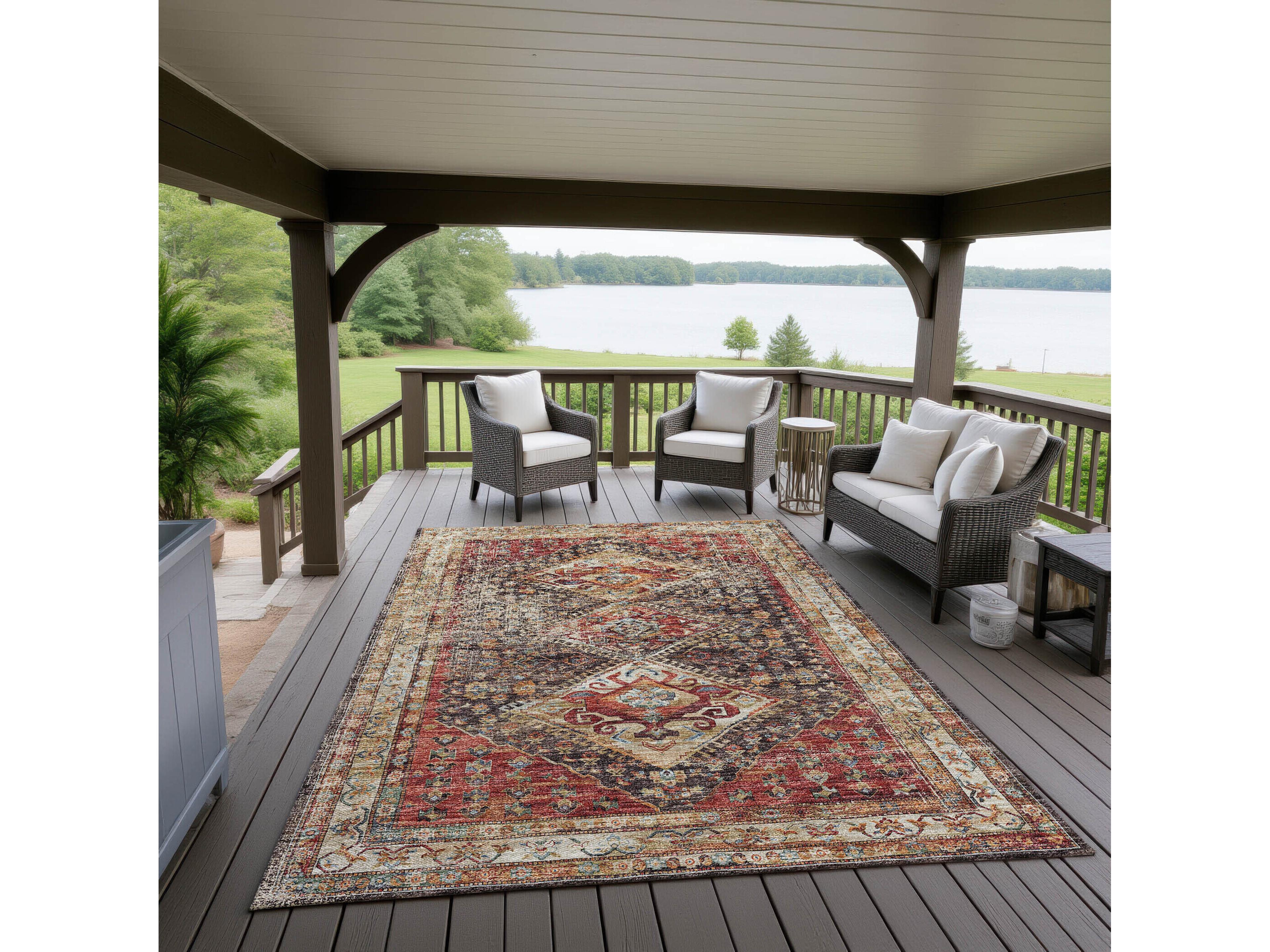 Dalyn Jericho Bordered Area Rug