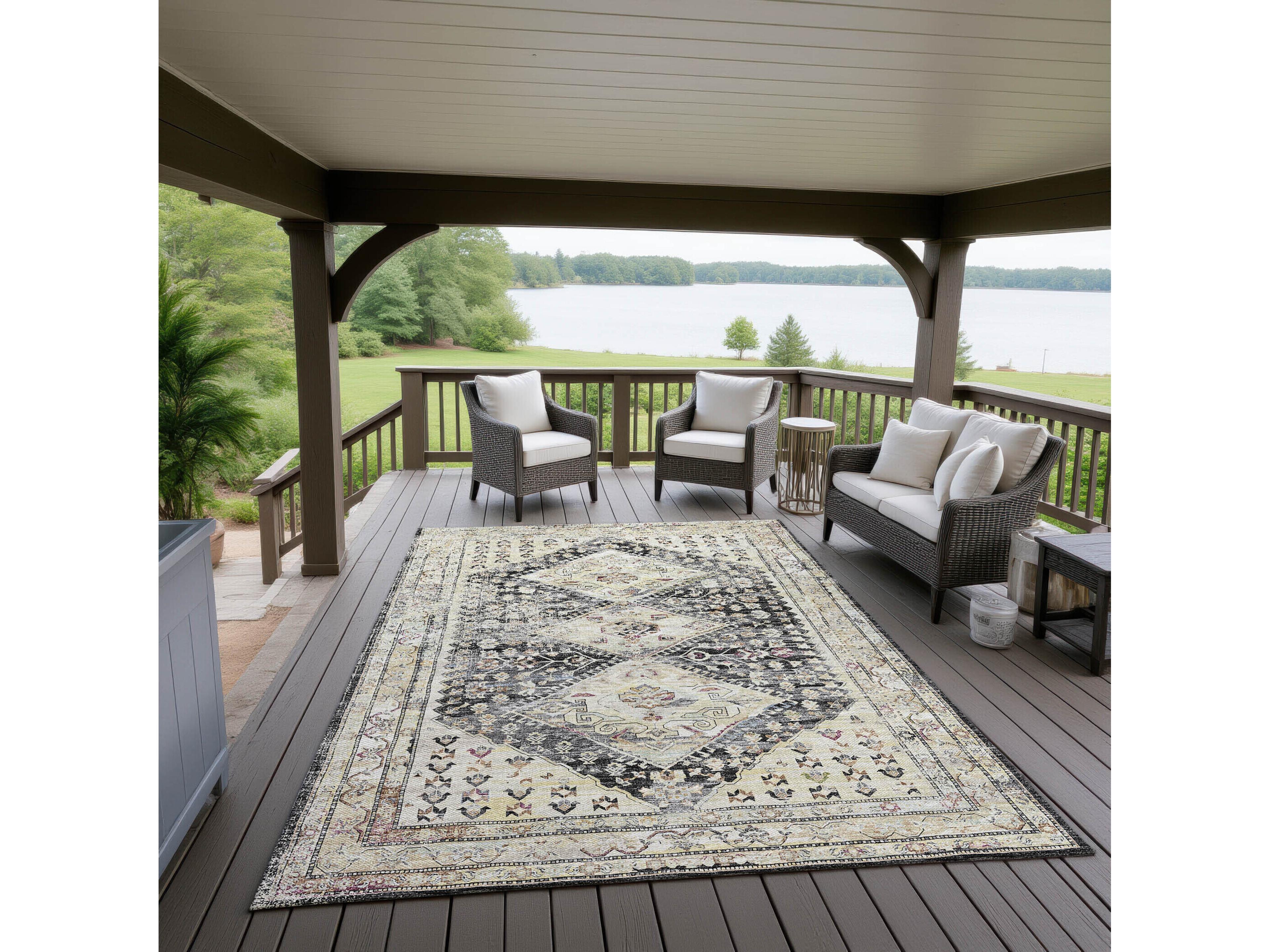 Dalyn Jericho Bordered Area Rug