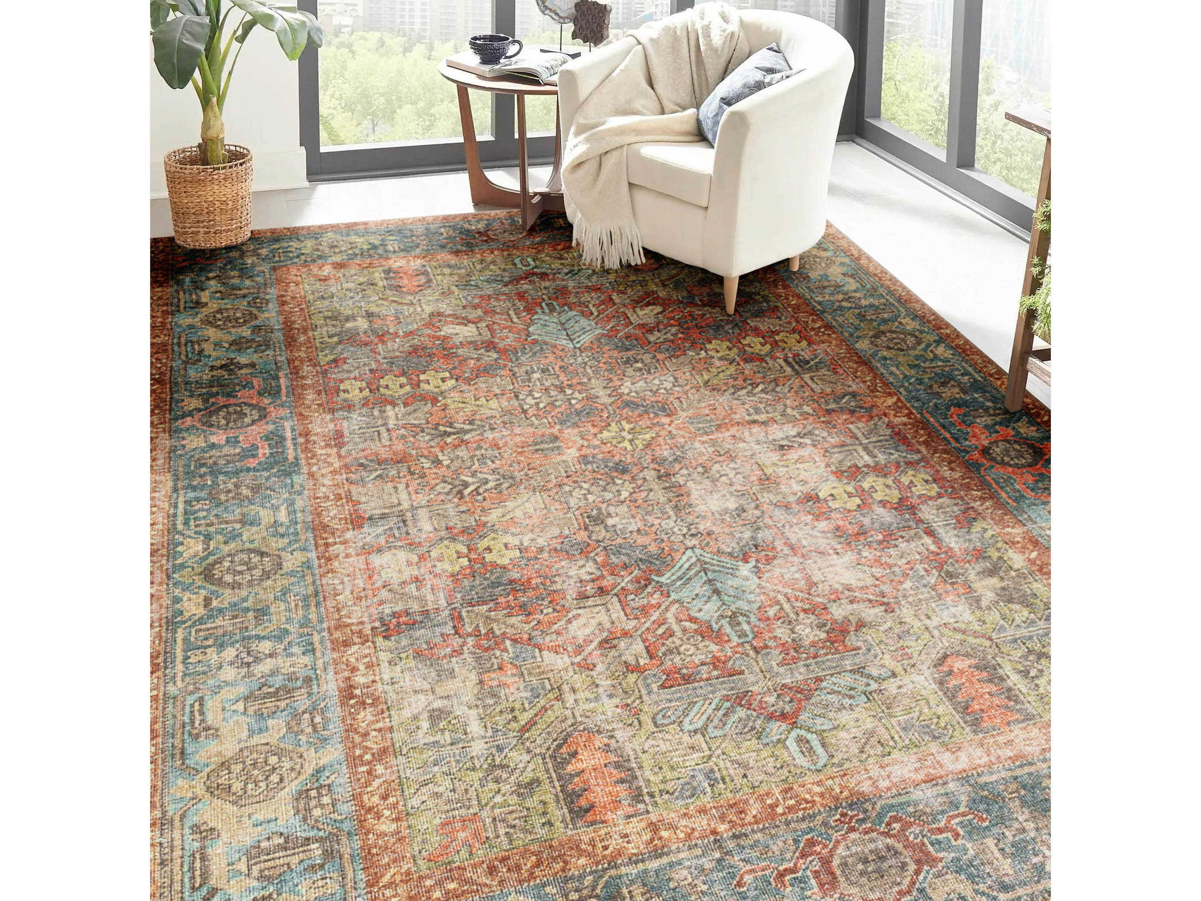 Dalyn Kars Bordered Area Rug