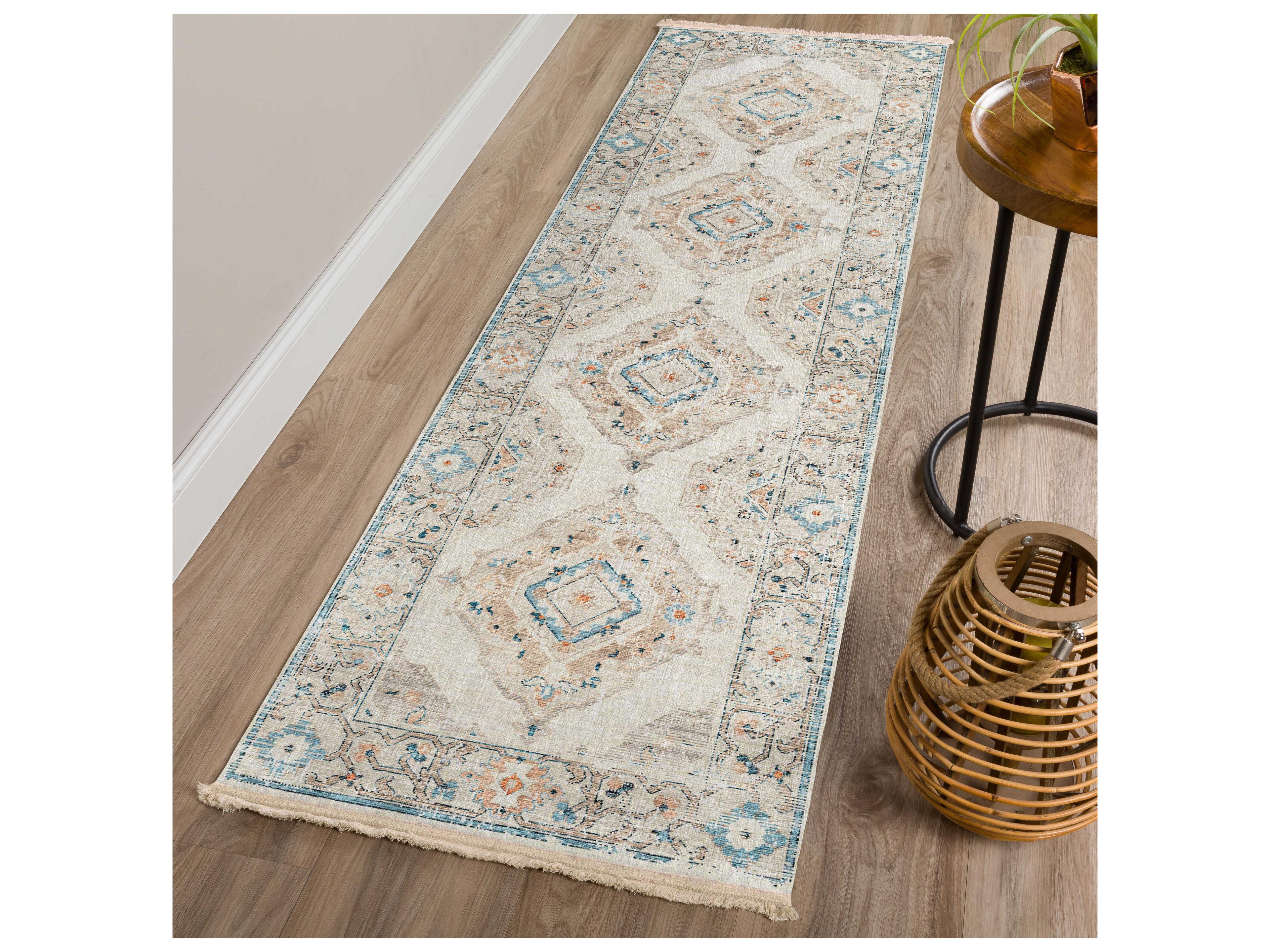 Dalyn Marbella Bordered Runner Area Rug