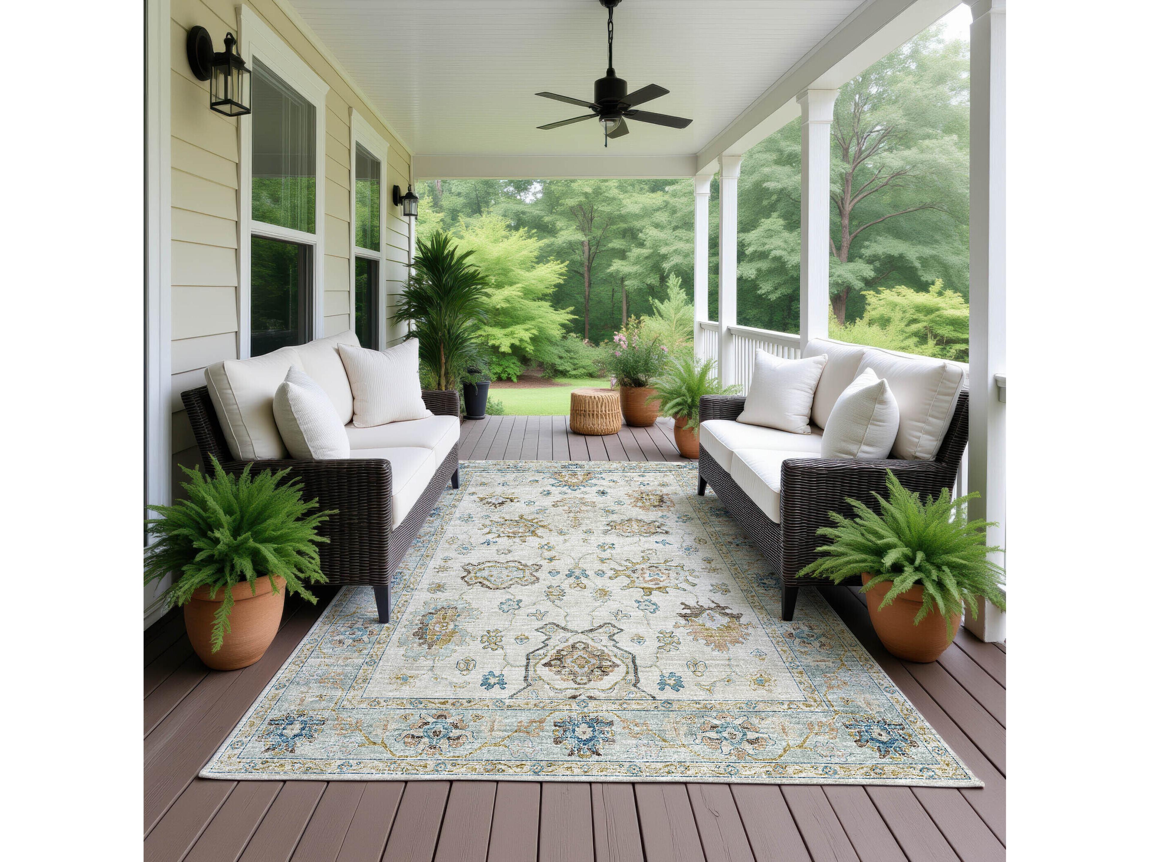 Dalyn Marbella Bordered Area Rug
