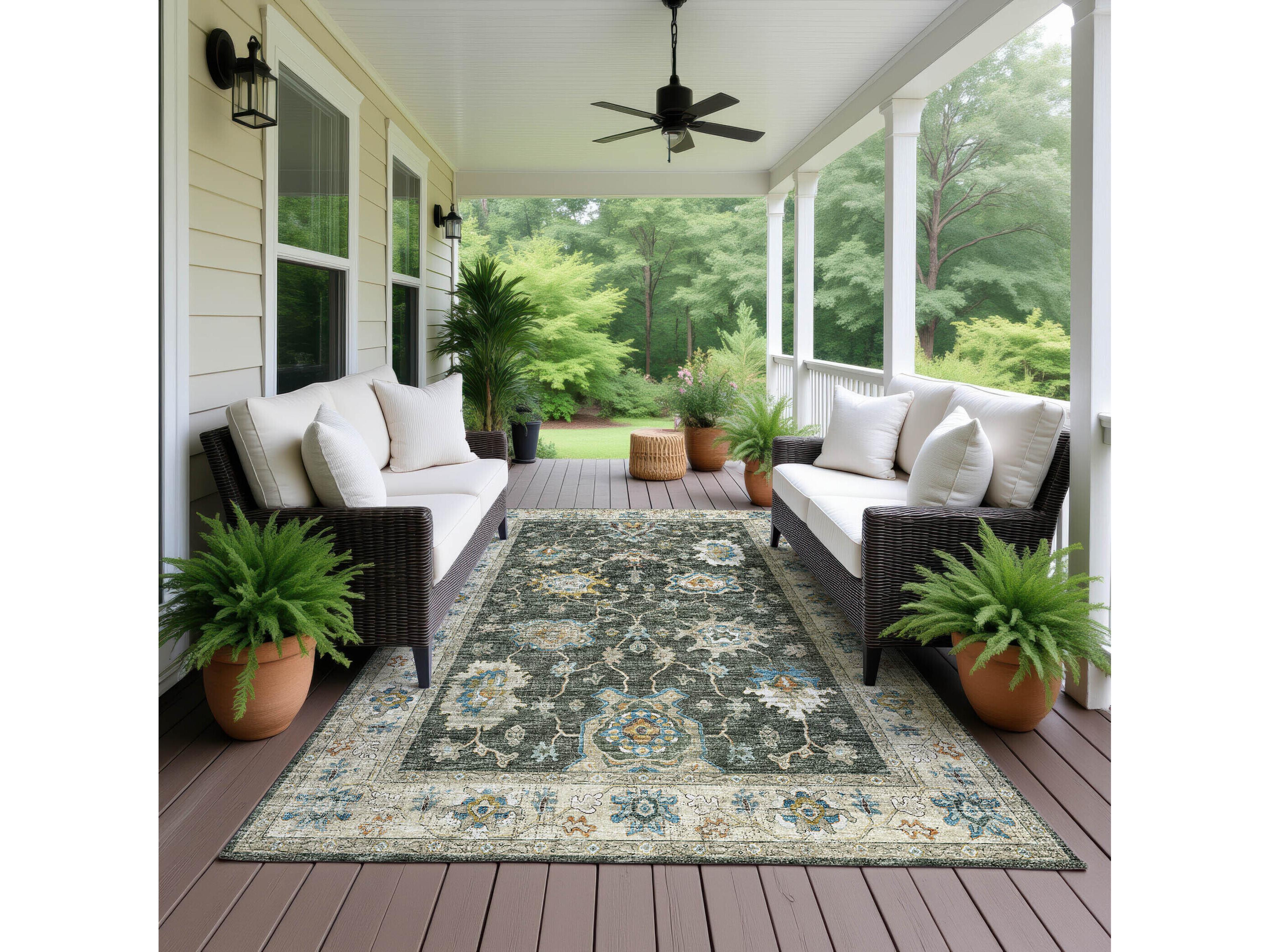 Dalyn Marbella Bordered Area Rug