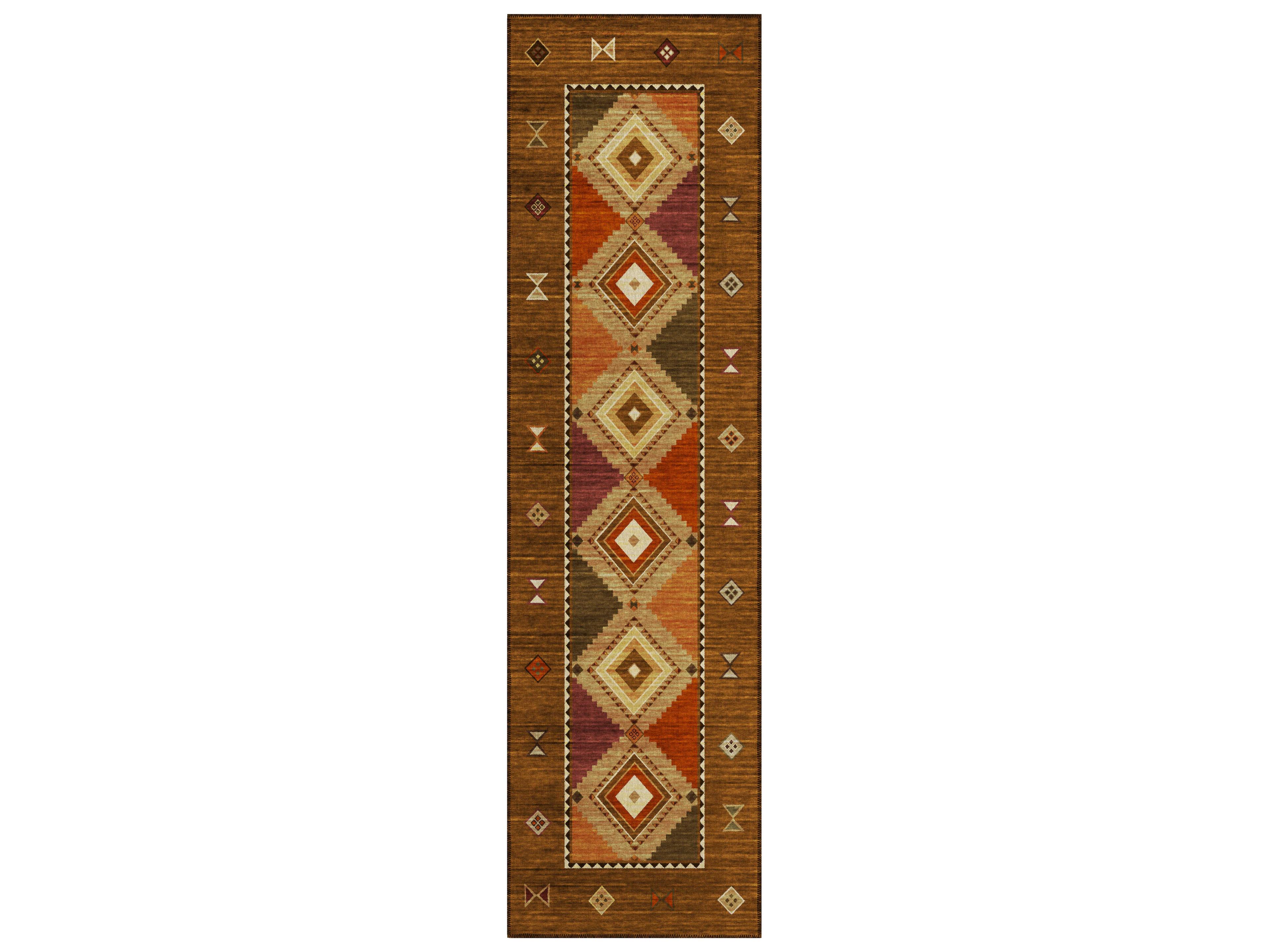 Phoenix Bordered Runner Area Rug