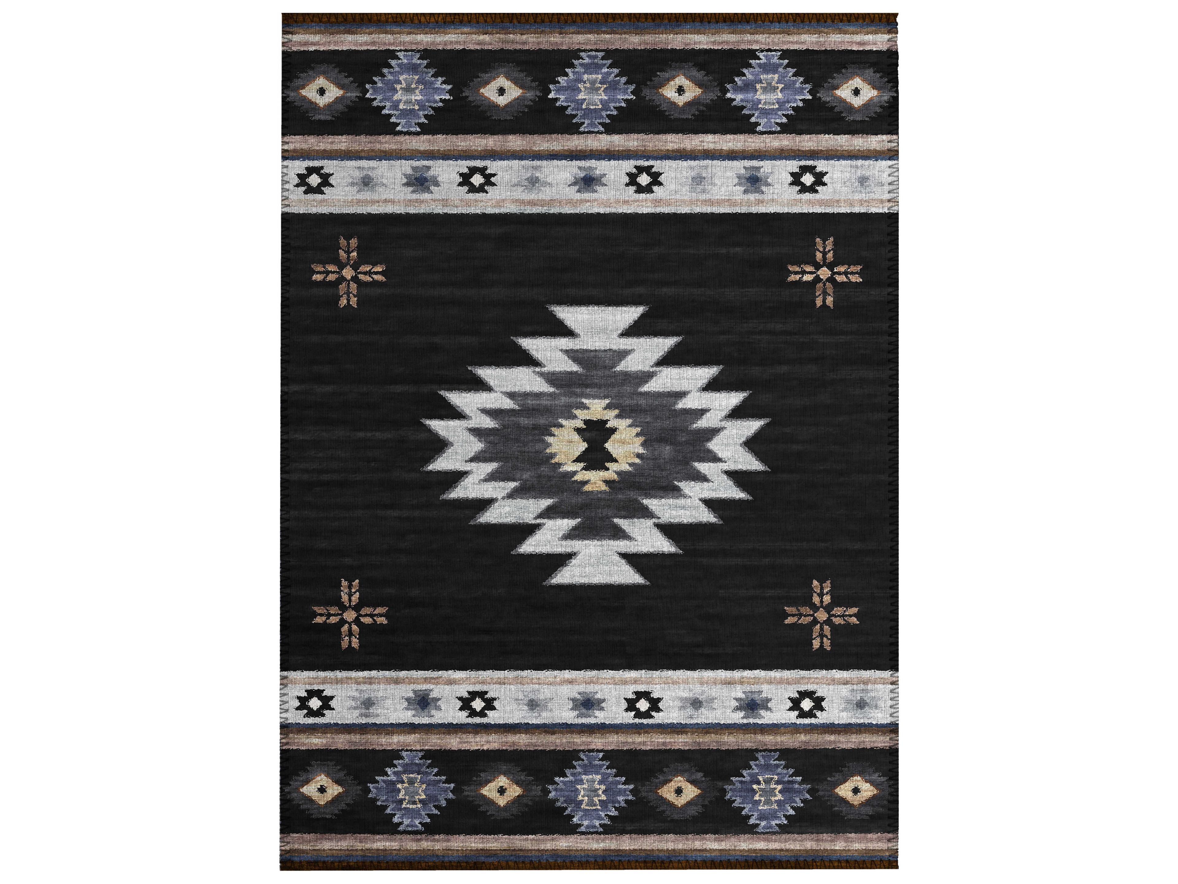 Phoenix Bordered Area Rug