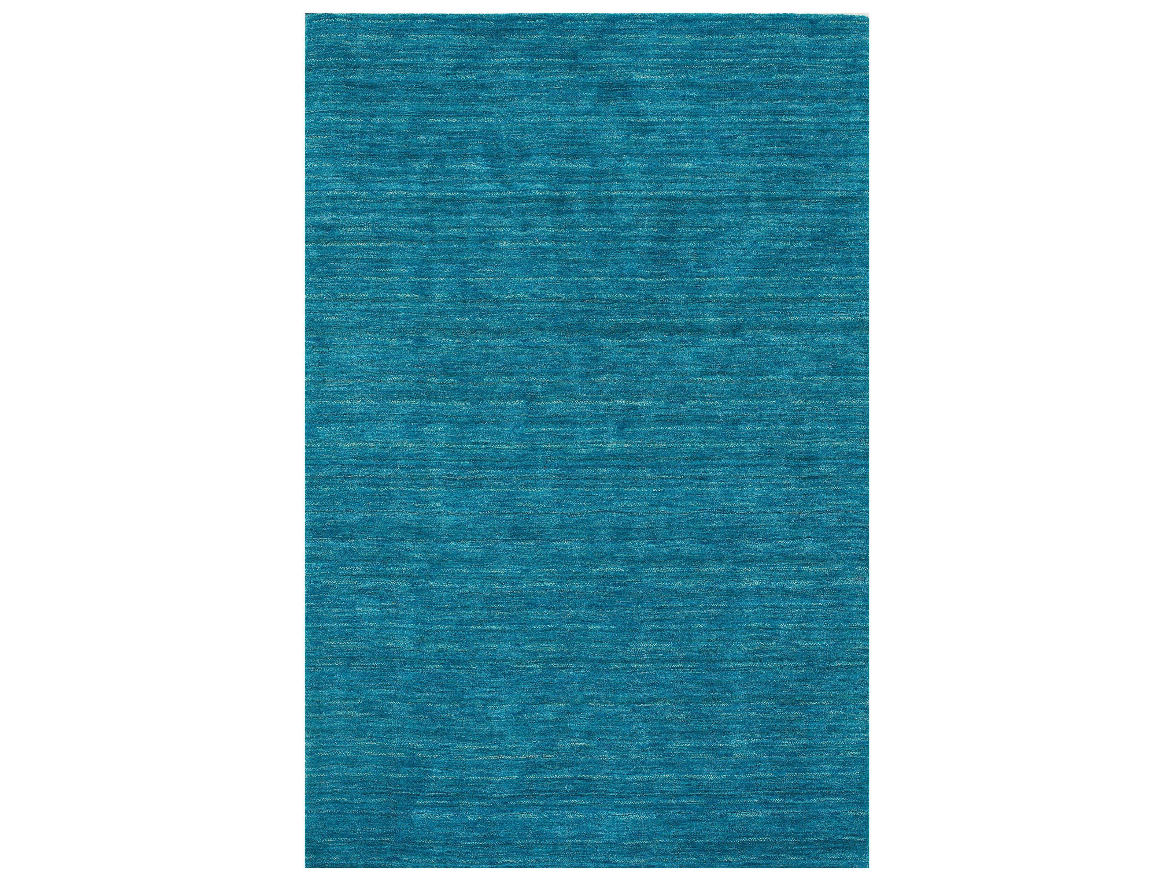 Rafia Area Rug in Cobalt Hand-Loomed Wool