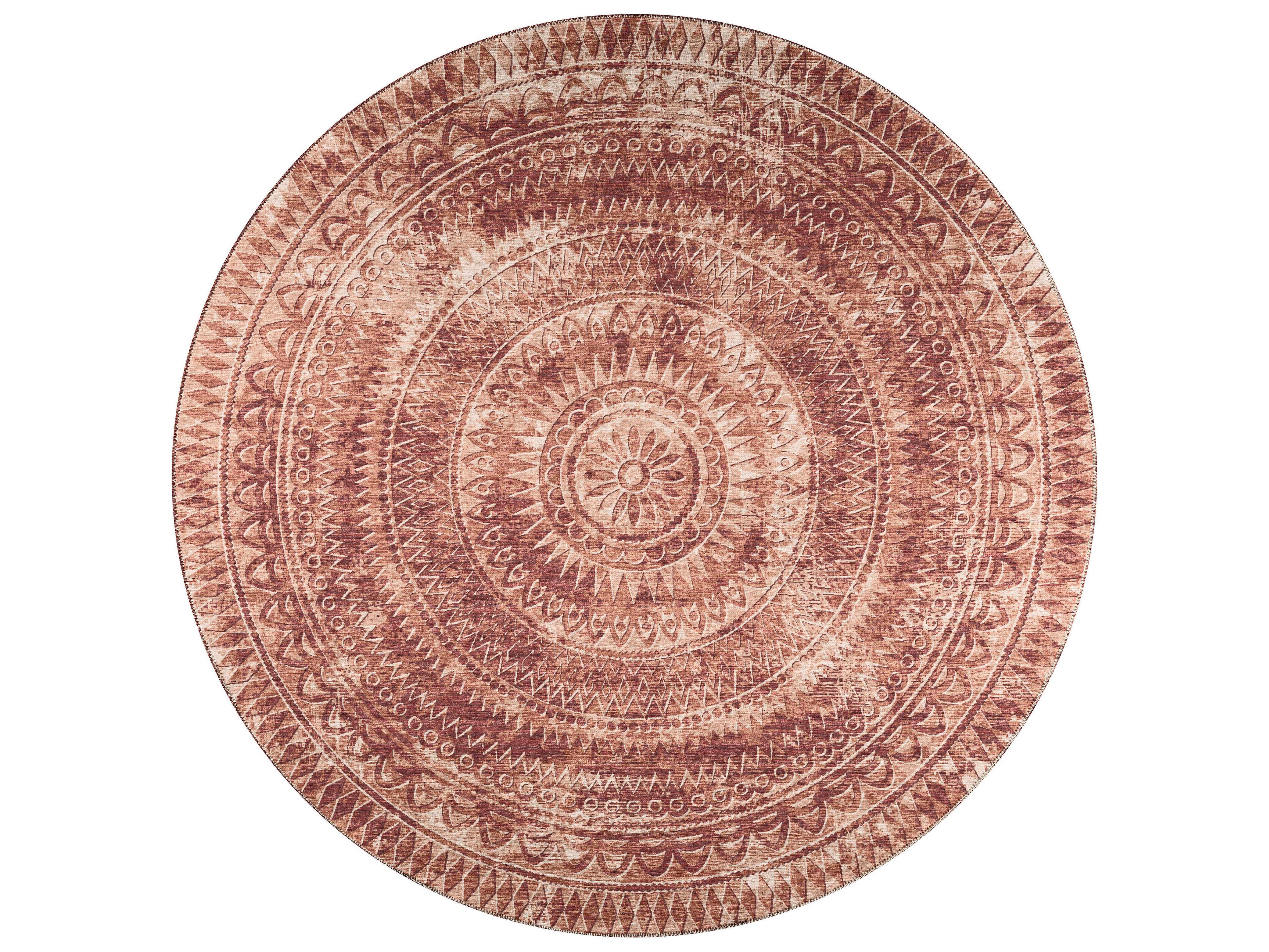 Sedona SN7 Spice Round Area Rug Indoor Outdoor