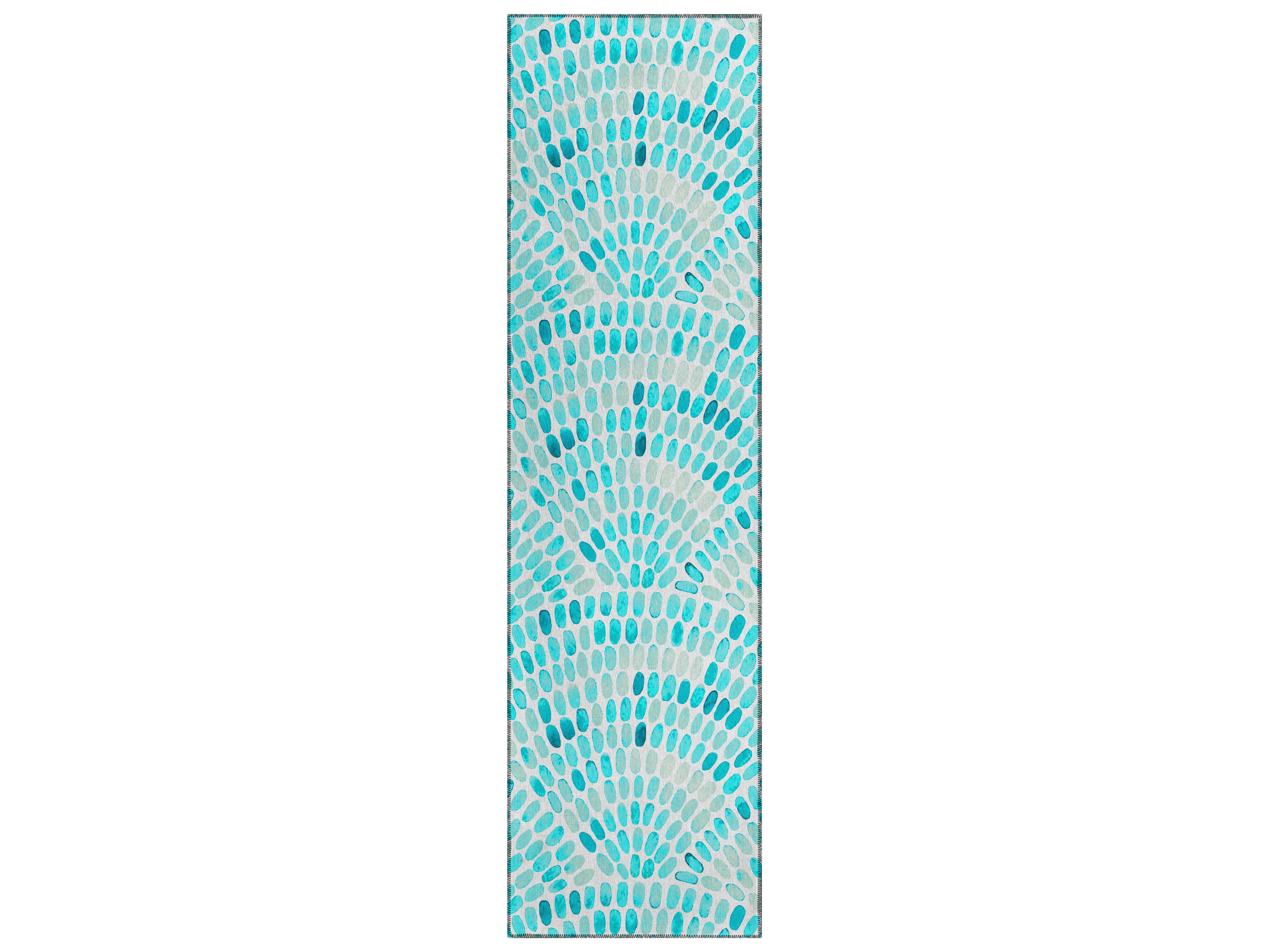 Seabreeze Geometric Runner Area Rug