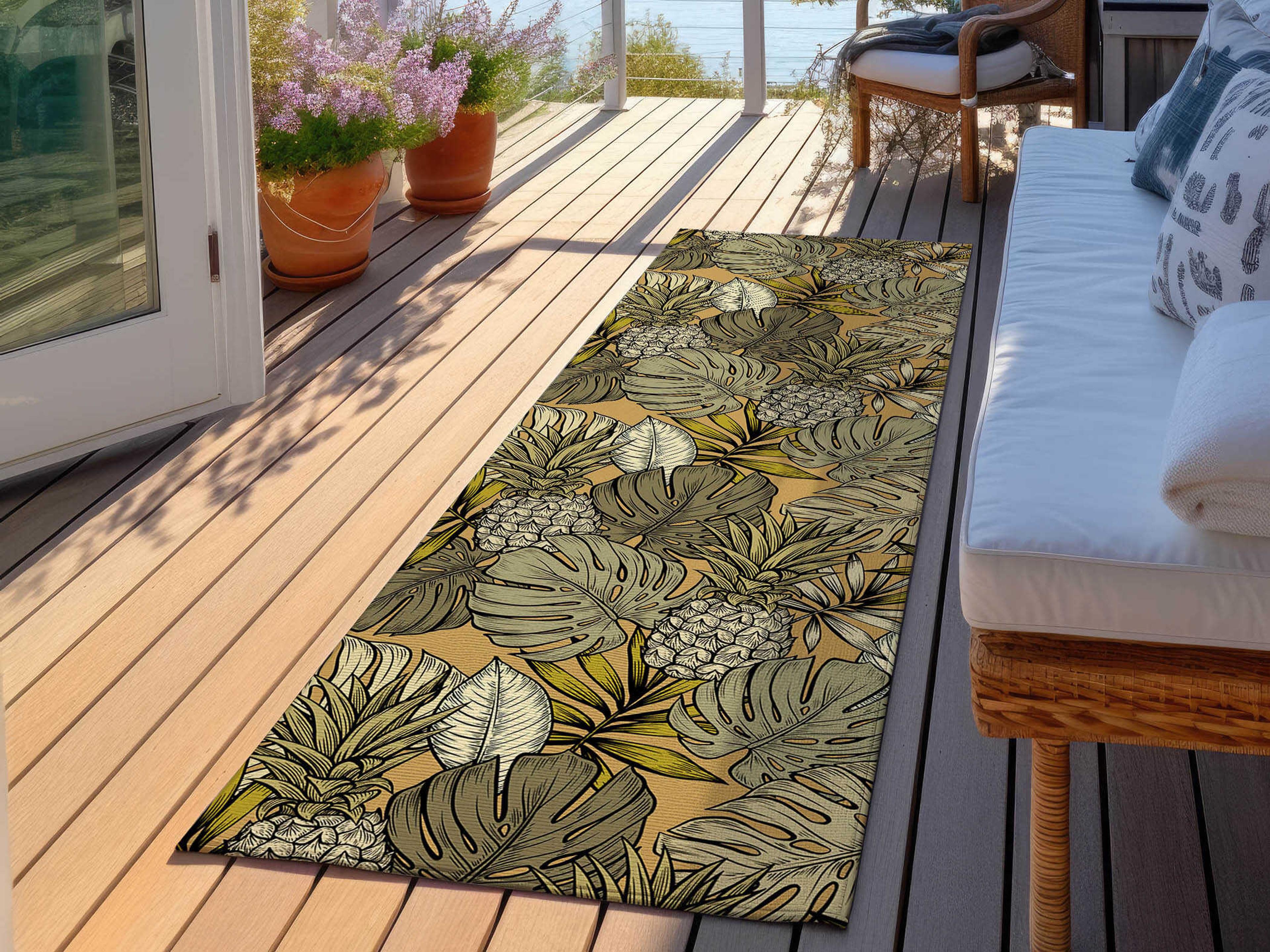 Dalyn Tropics Graphic Runner Area Rug