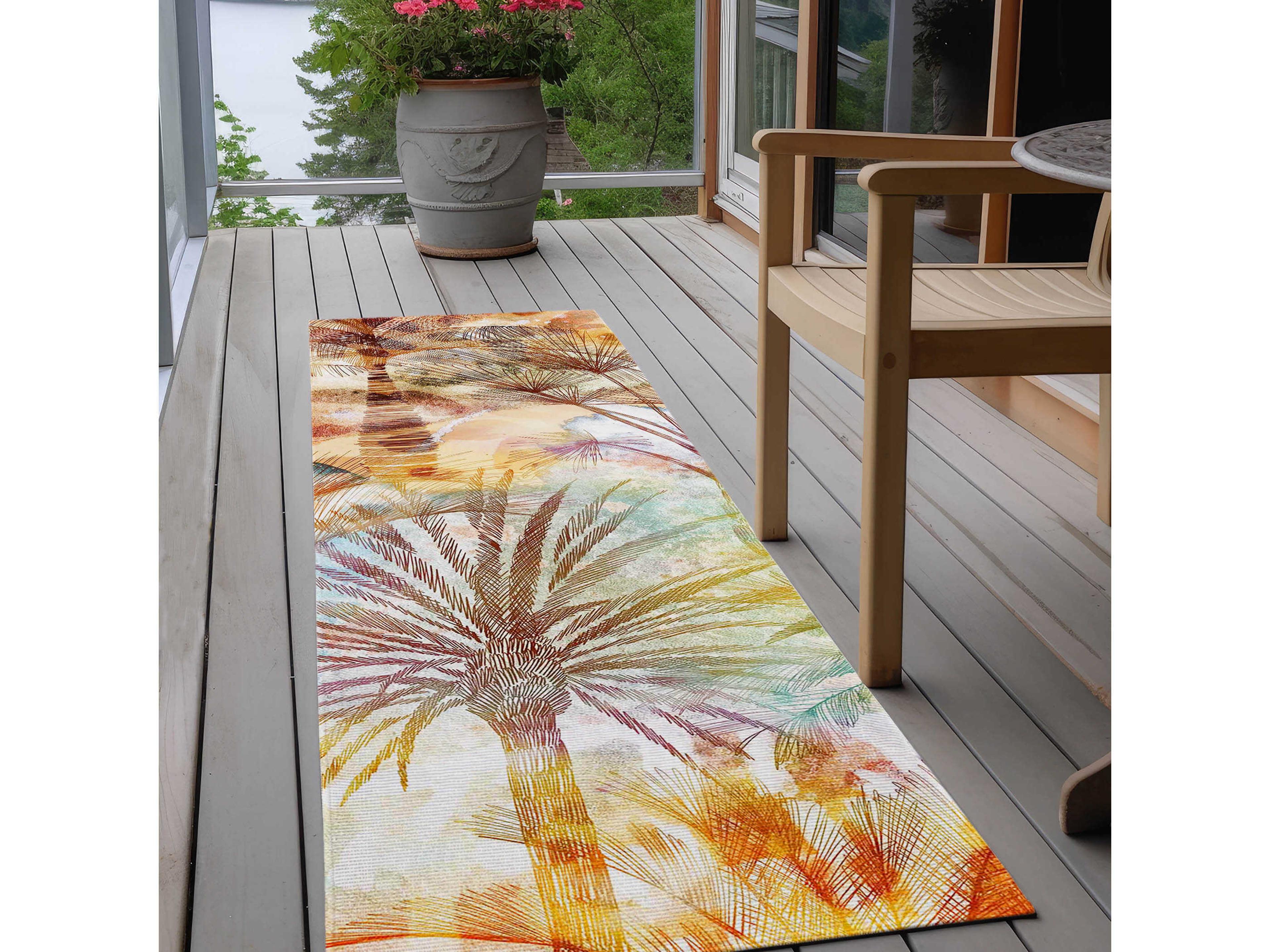 Dalyn Tropics Graphic Runner Area Rug