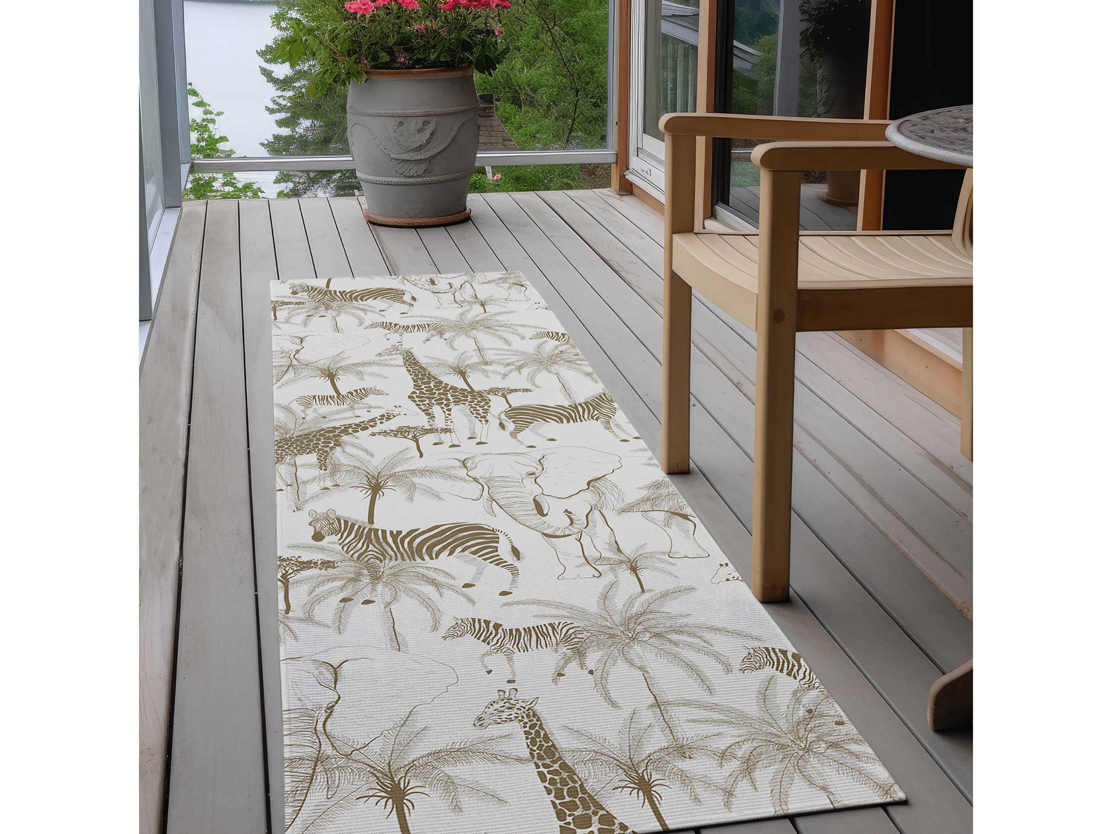 Dalyn Tropics Graphic Runner Area Rug