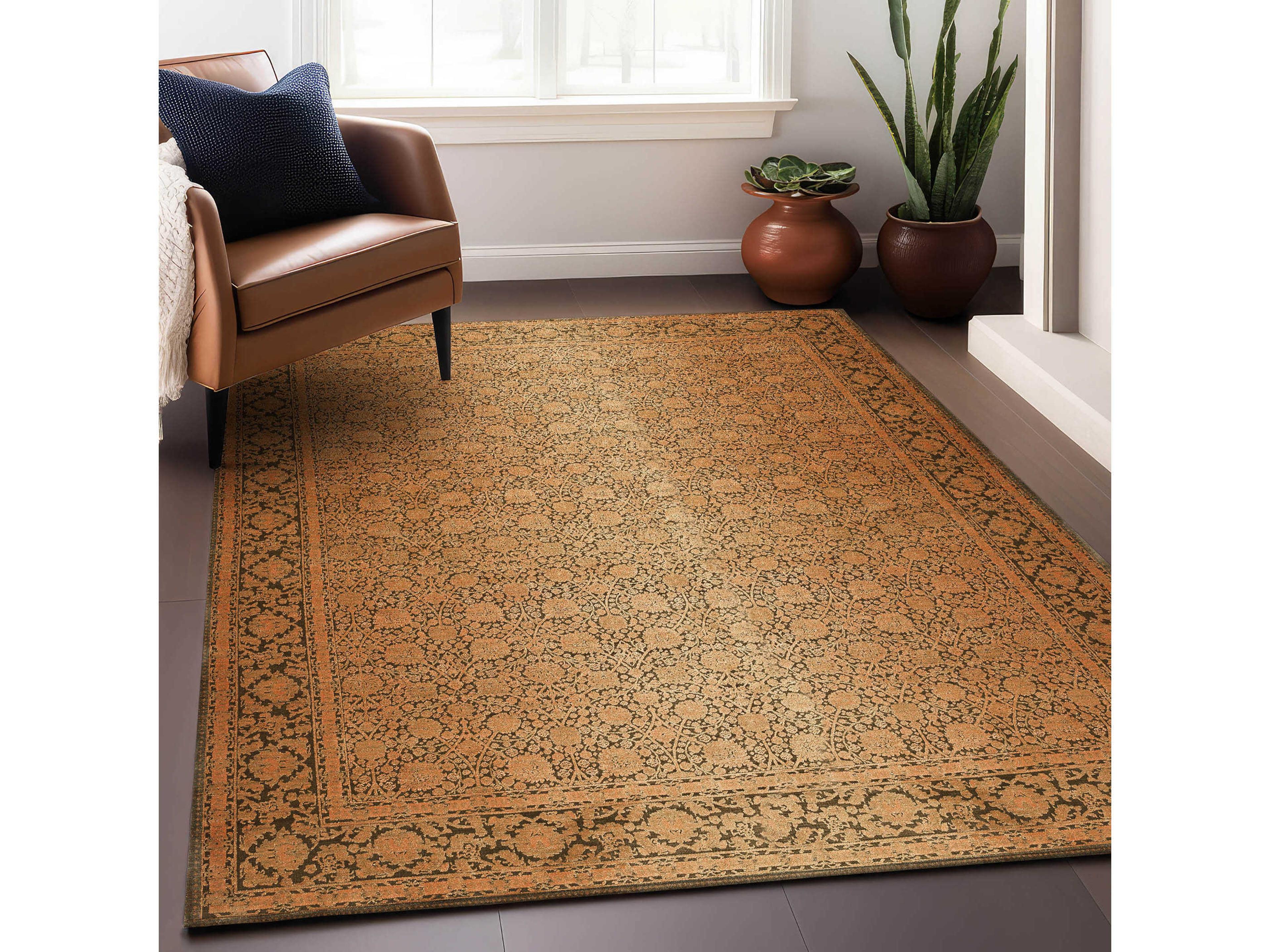 Dalyn Vizcia Bordered Runner Area Rug