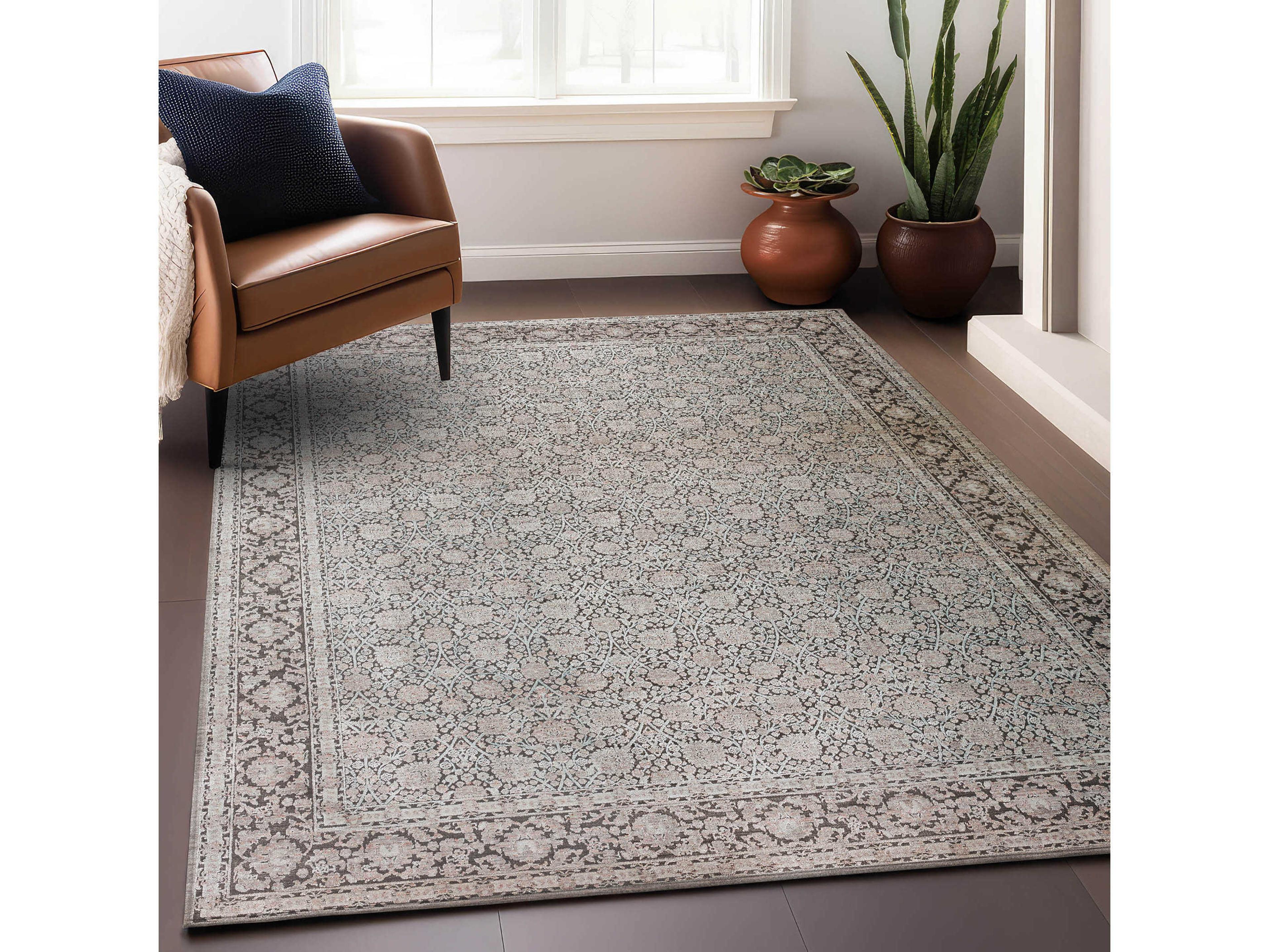 Dalyn Vizcia Bordered Runner Area Rug