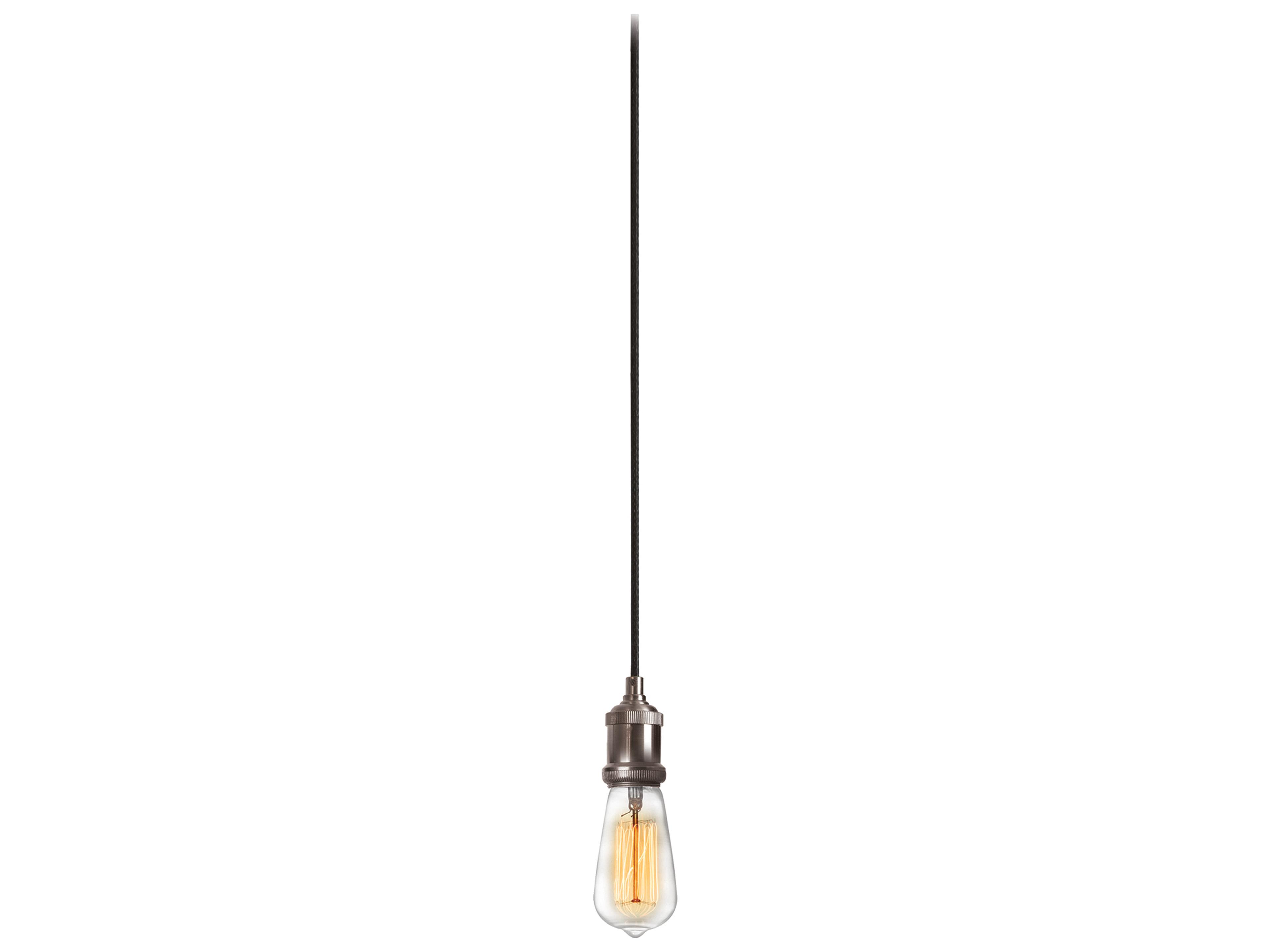 Vintage 1-Light Satin Chrome Mini Pendant