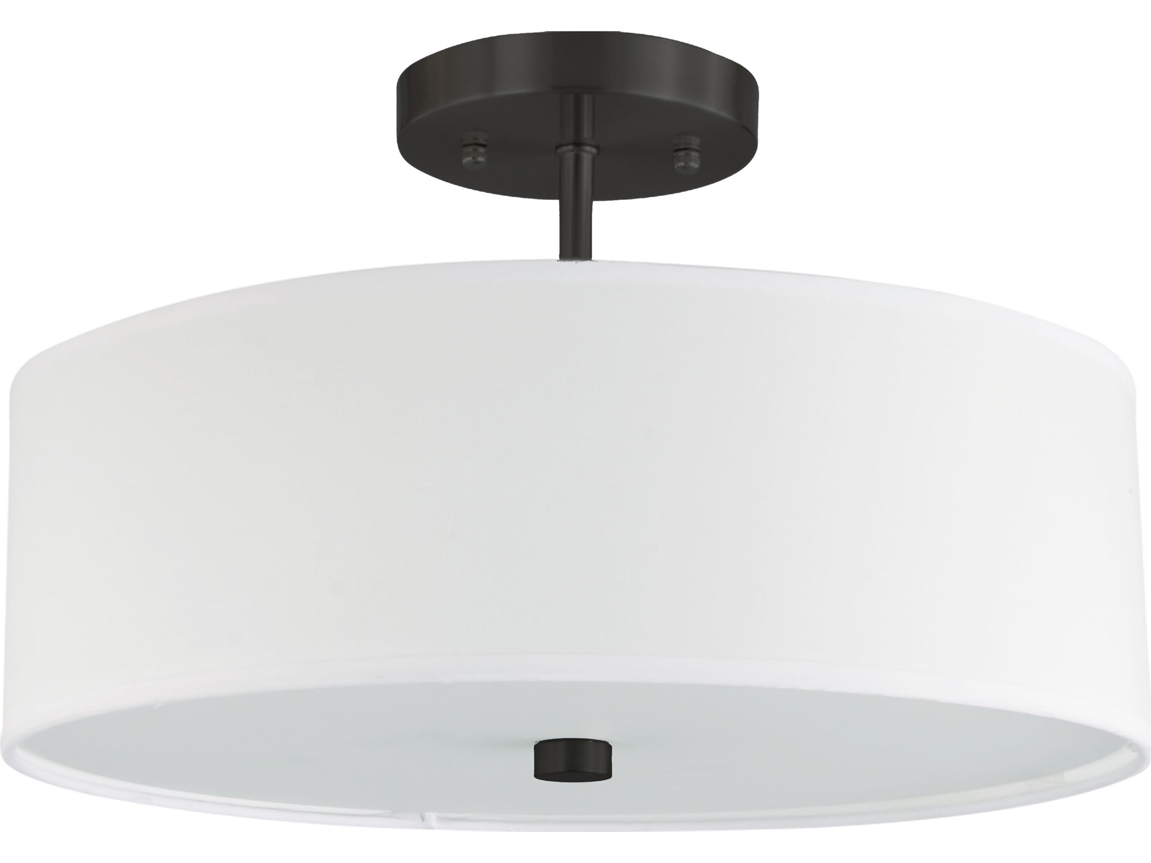 Everly Semi-Flush Mount Ceiling Light Modern Drum