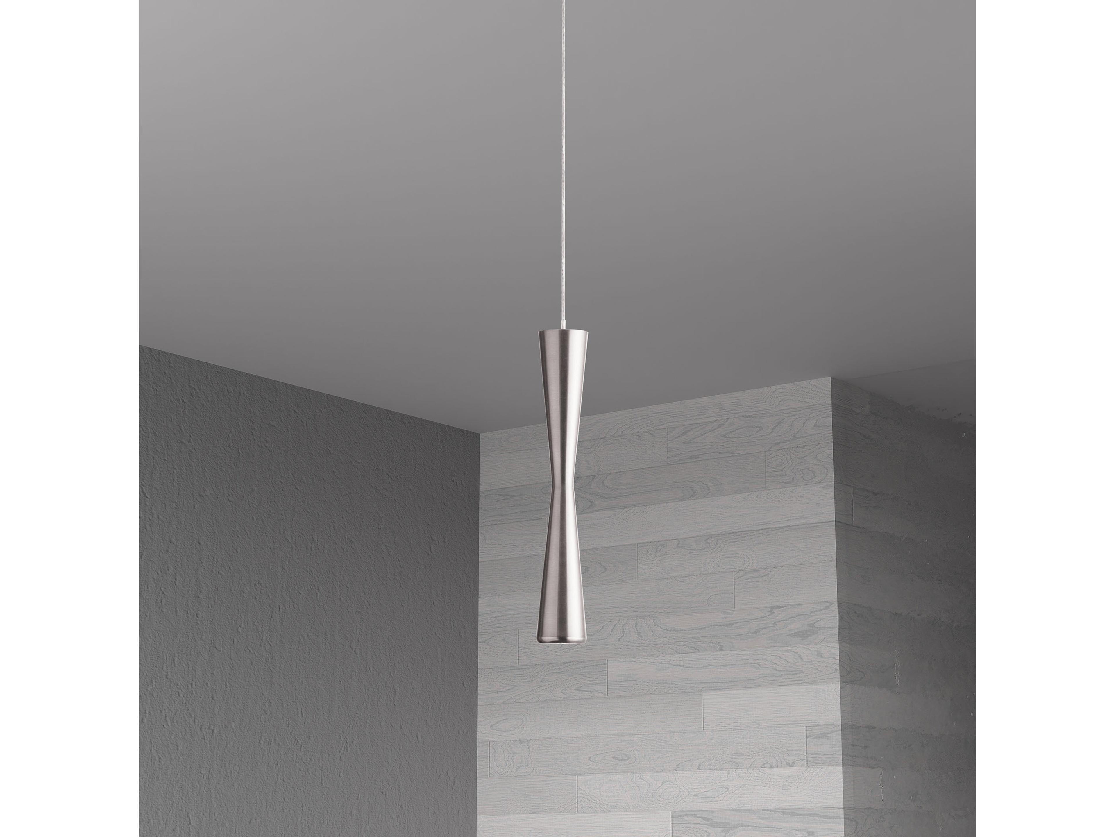 Dainolite Percita 1-Light Satin Chrome Linear Mini Pendant