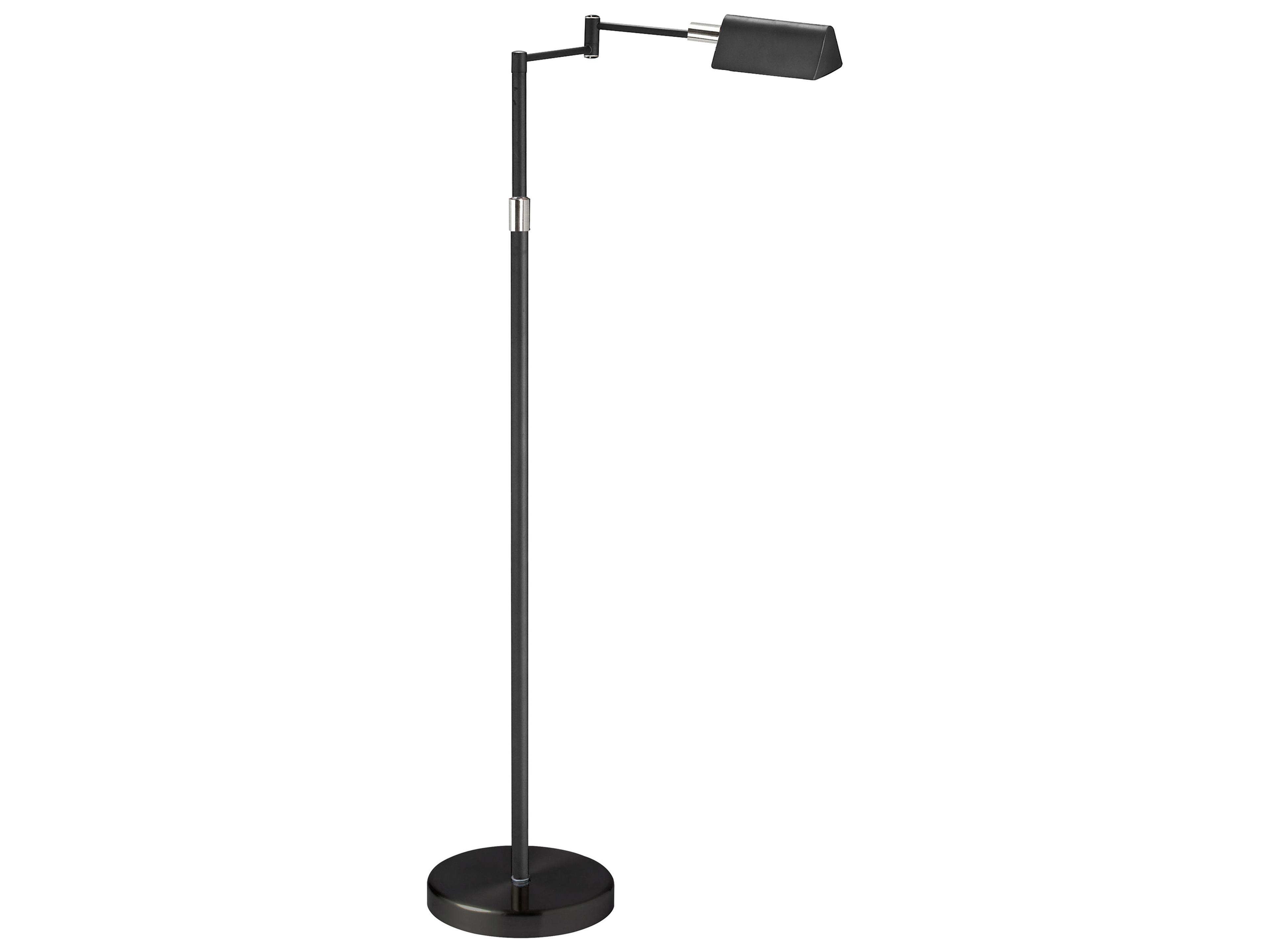 Black Polished Chrome Floor Lamp