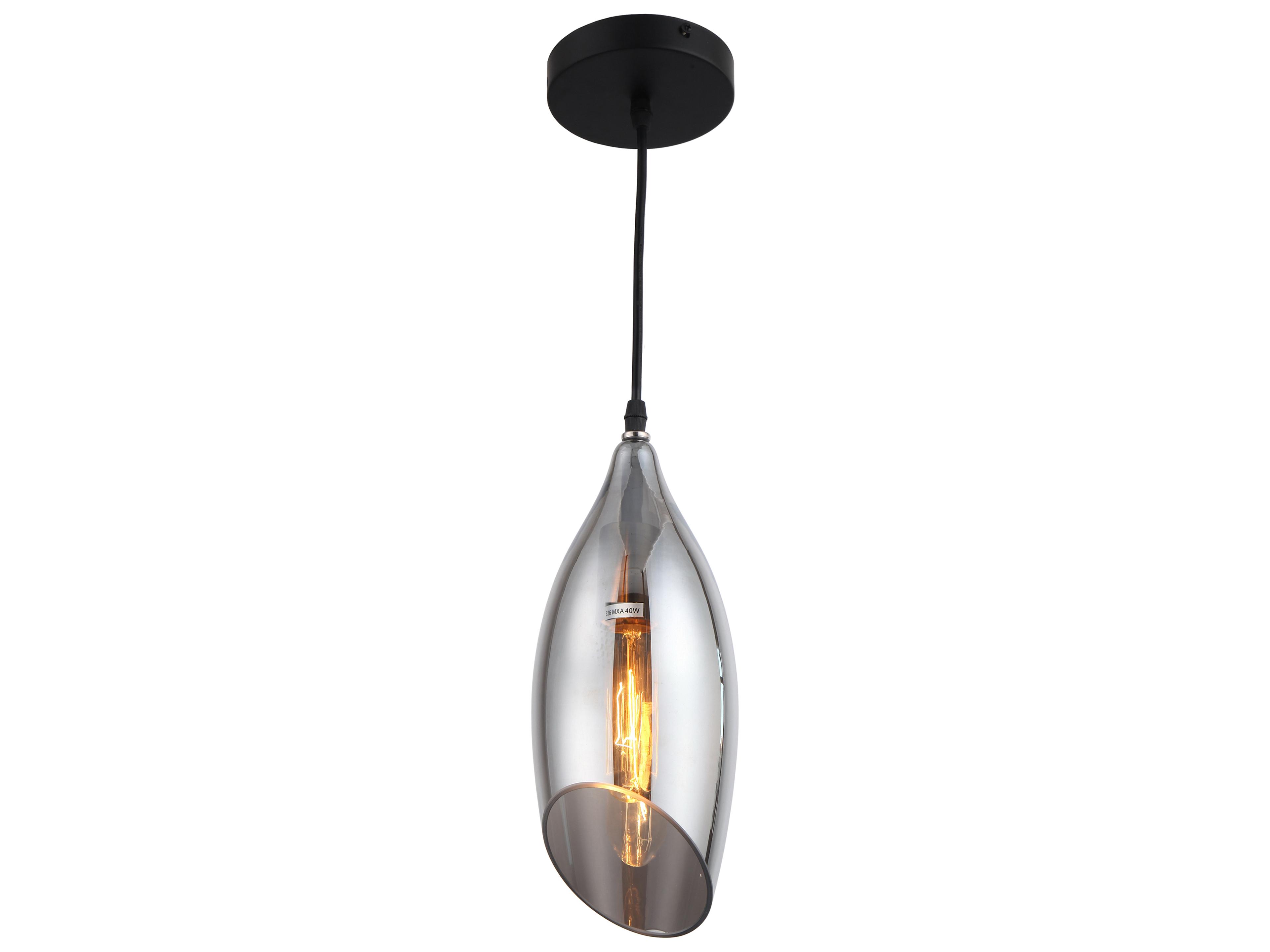 Dainolite Abba 1-Light Black Mini Pendant