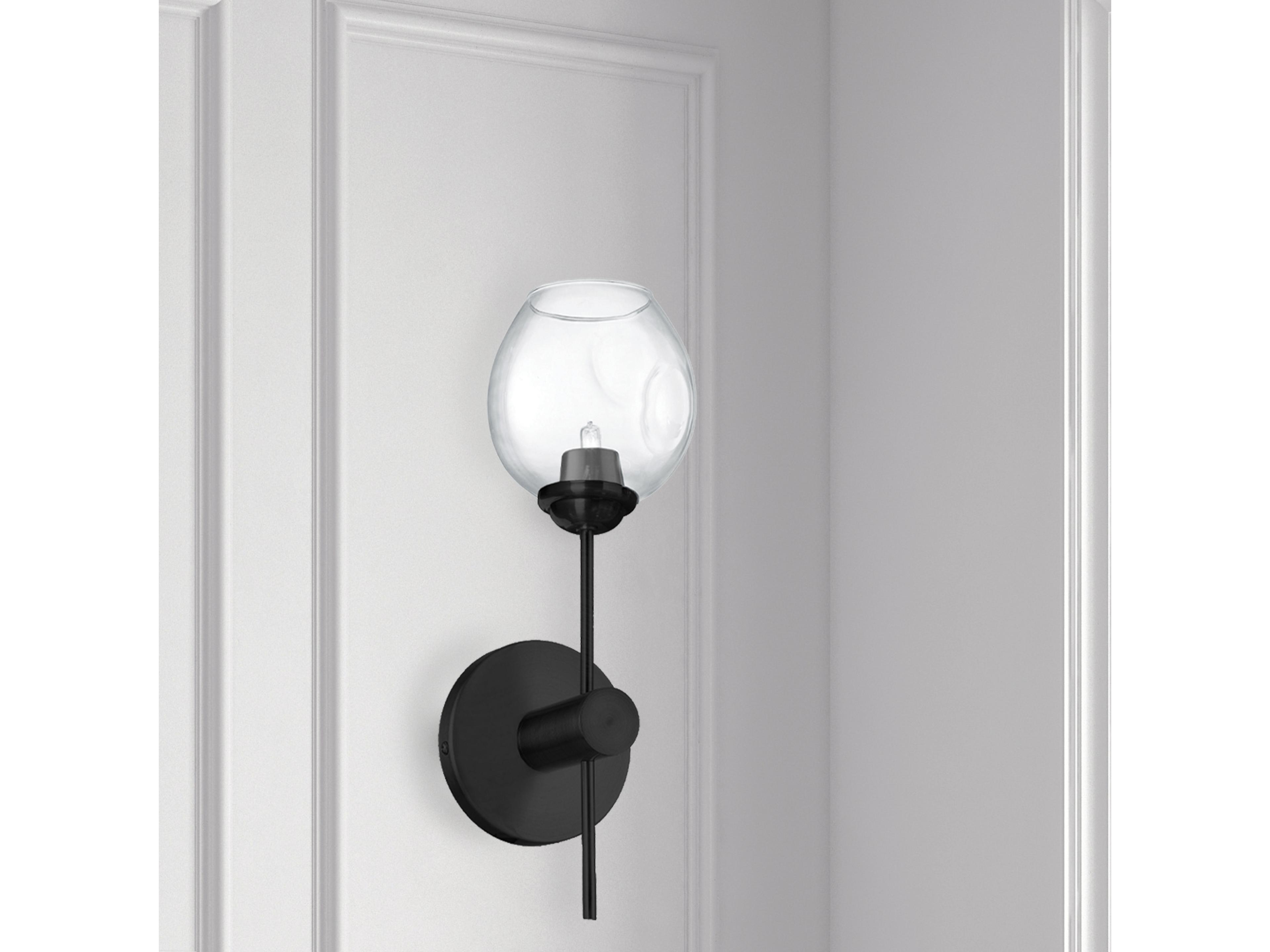 Dainolite Abii 1-Light Matte Black Wall Sconce