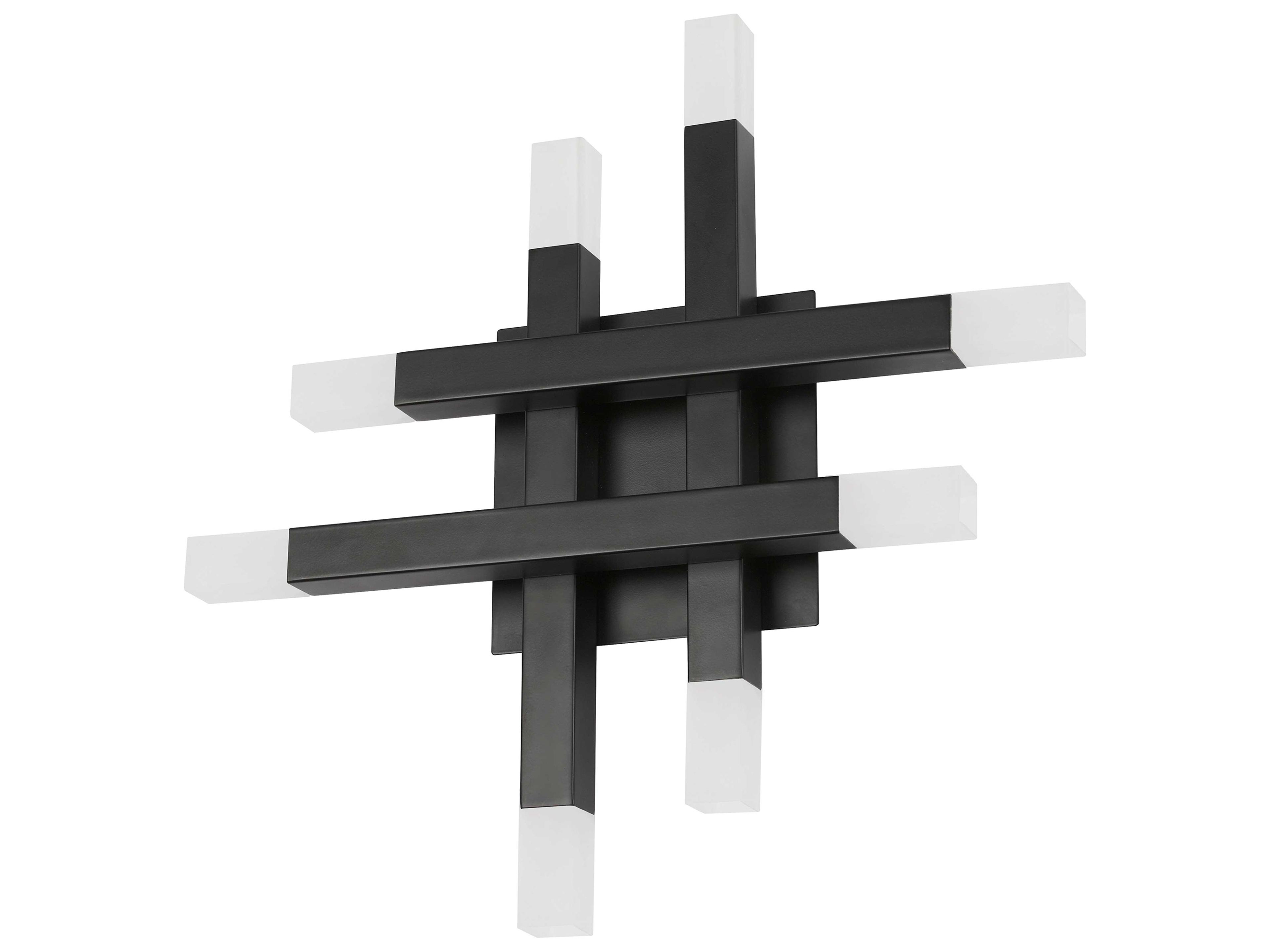 Acasia 8-Light Matte Black Wall Sconce