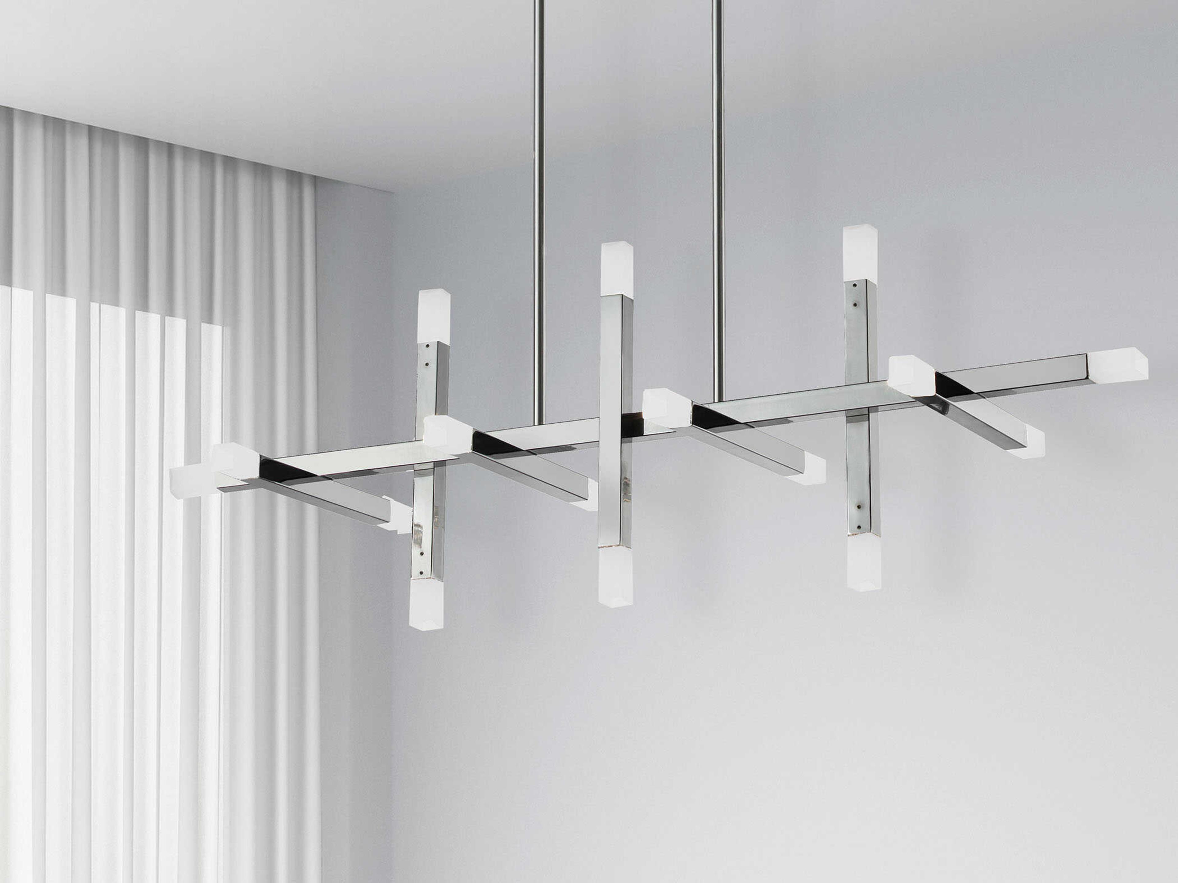 Dainolite Acasia 16-Light Polished Chrome Linear Island Pendant