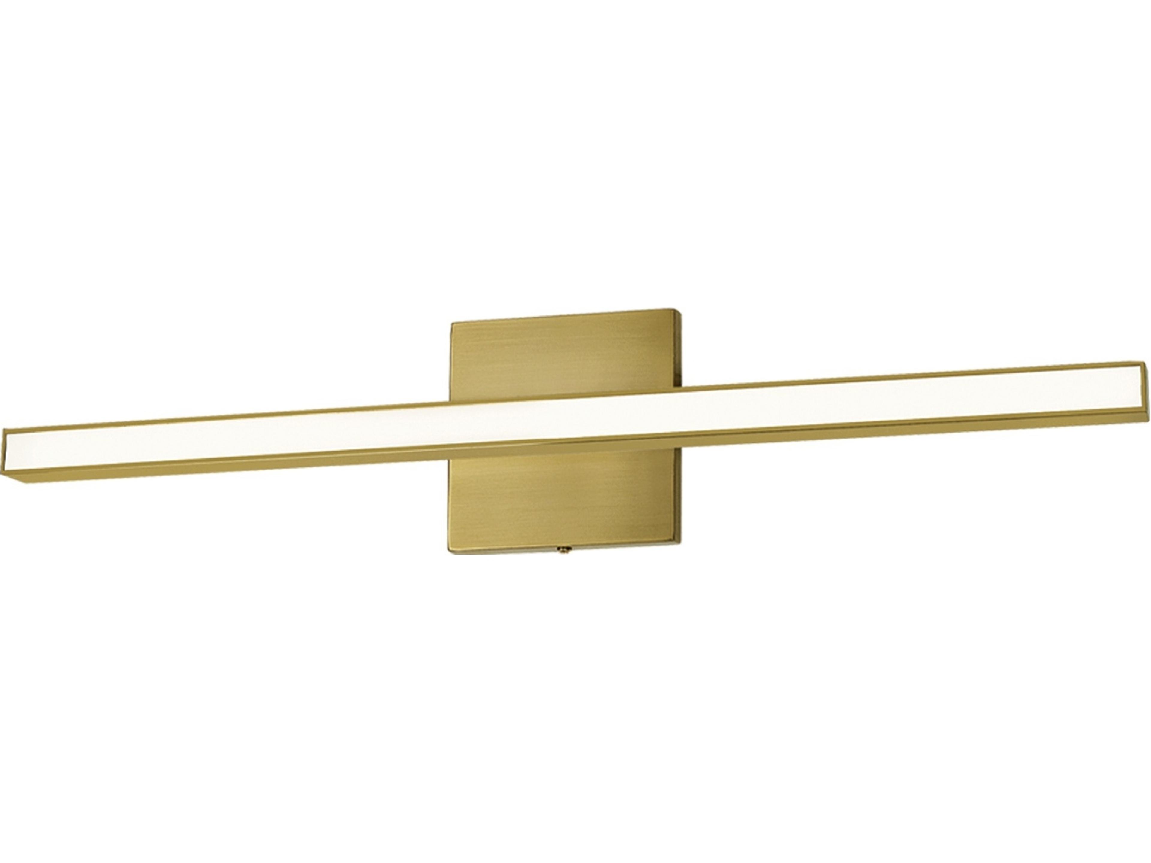 Alexander 1-Light Aged Brass Vanity Light