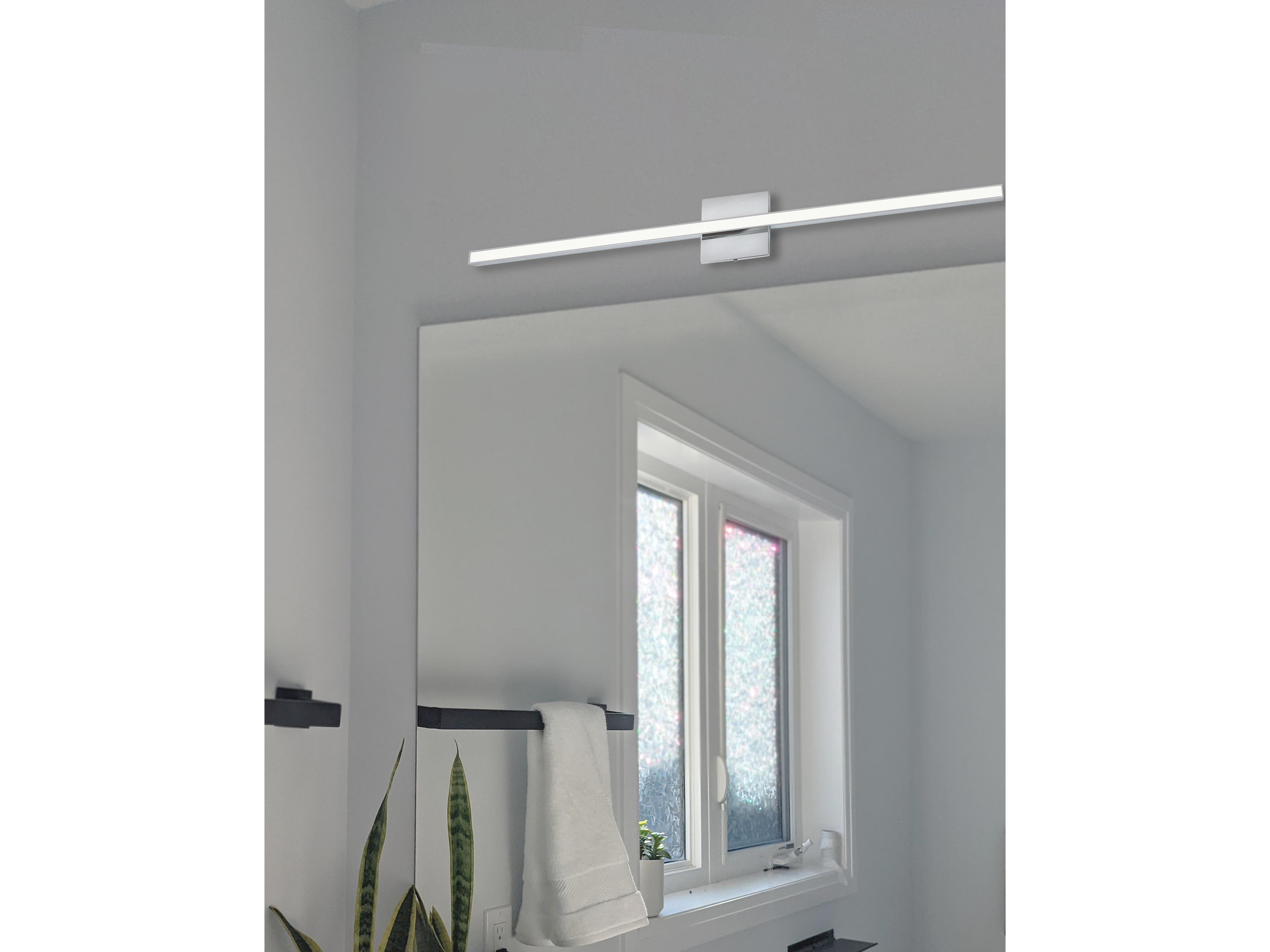 Dainolite Alexander 1-Light Polished Chrome Vanity Light