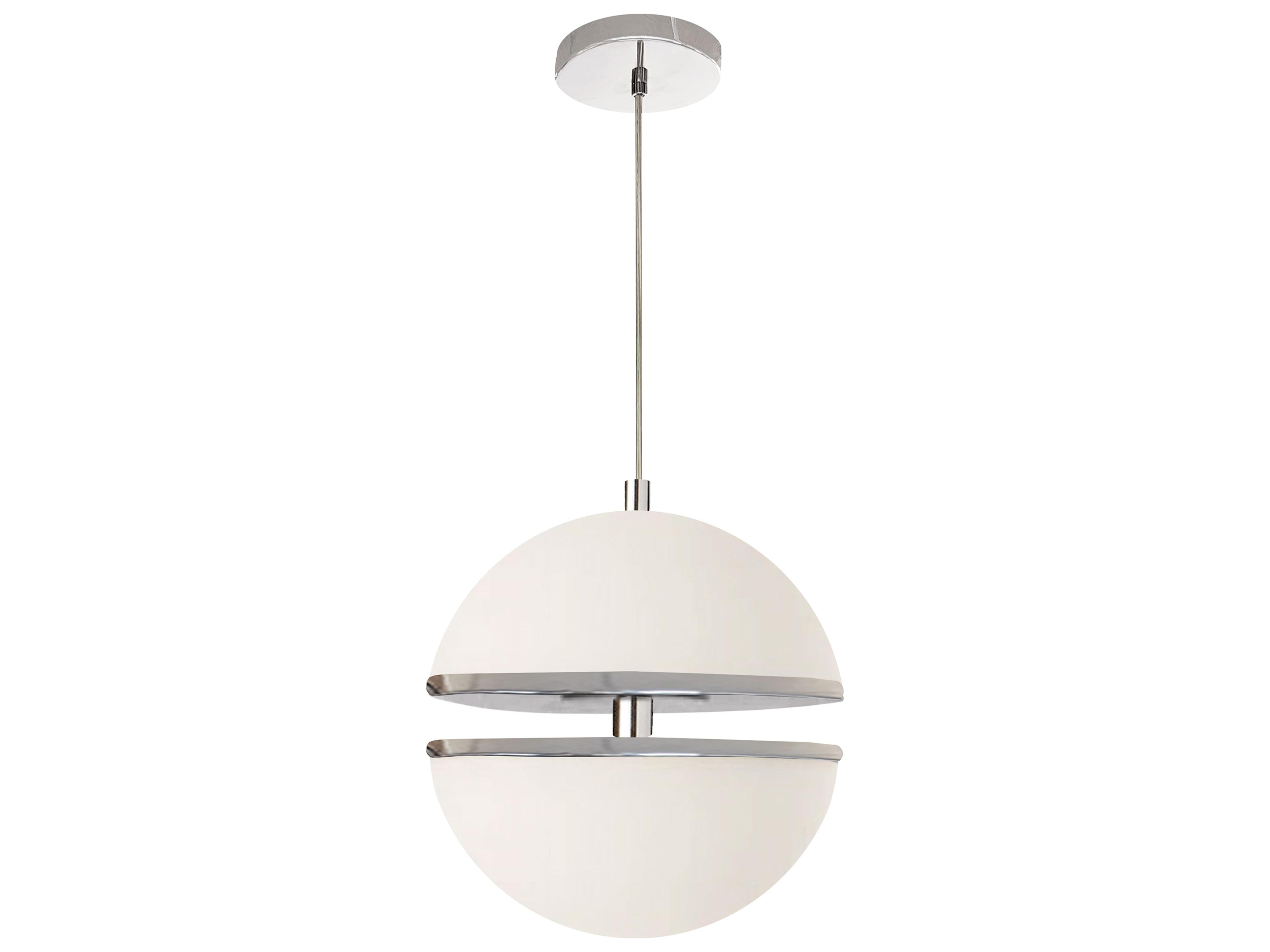 Atomic 2-Light Polished Chrome Globe Mini Pendant