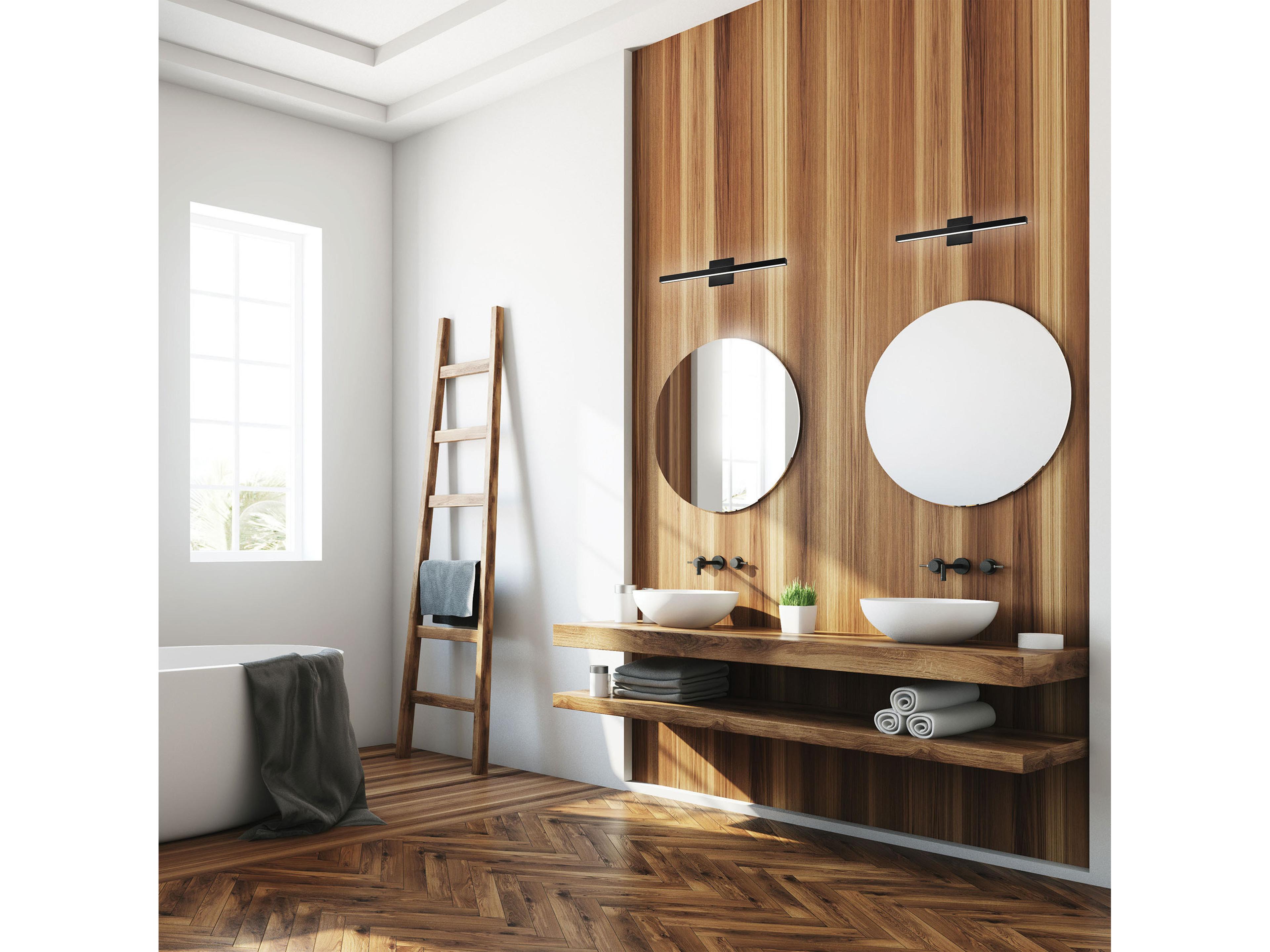 Dainolite Arandel 1-Light Matte Black Vanity Light