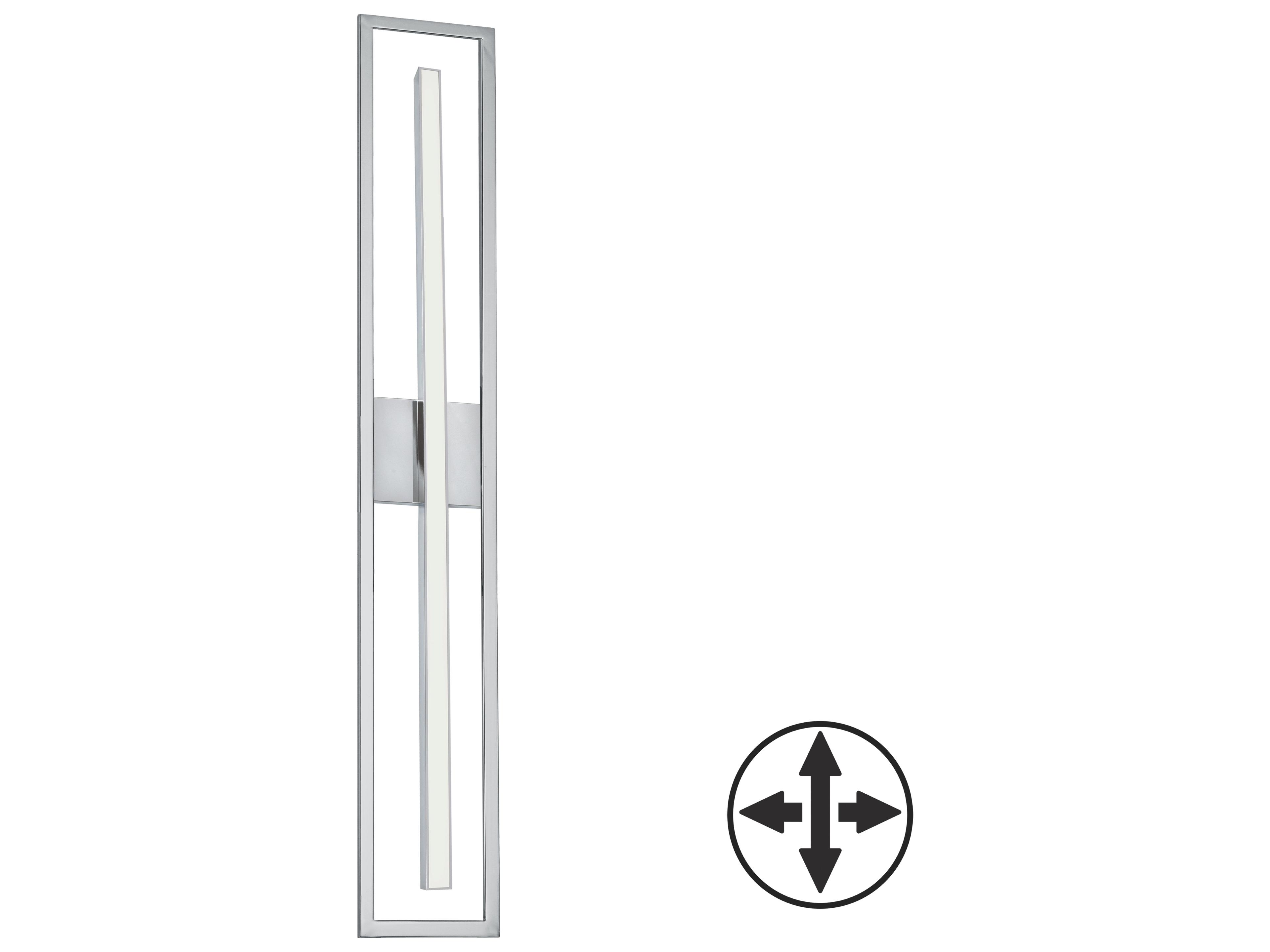 Dainolite Arandel 1-Light Polished Chrome Vanity Light