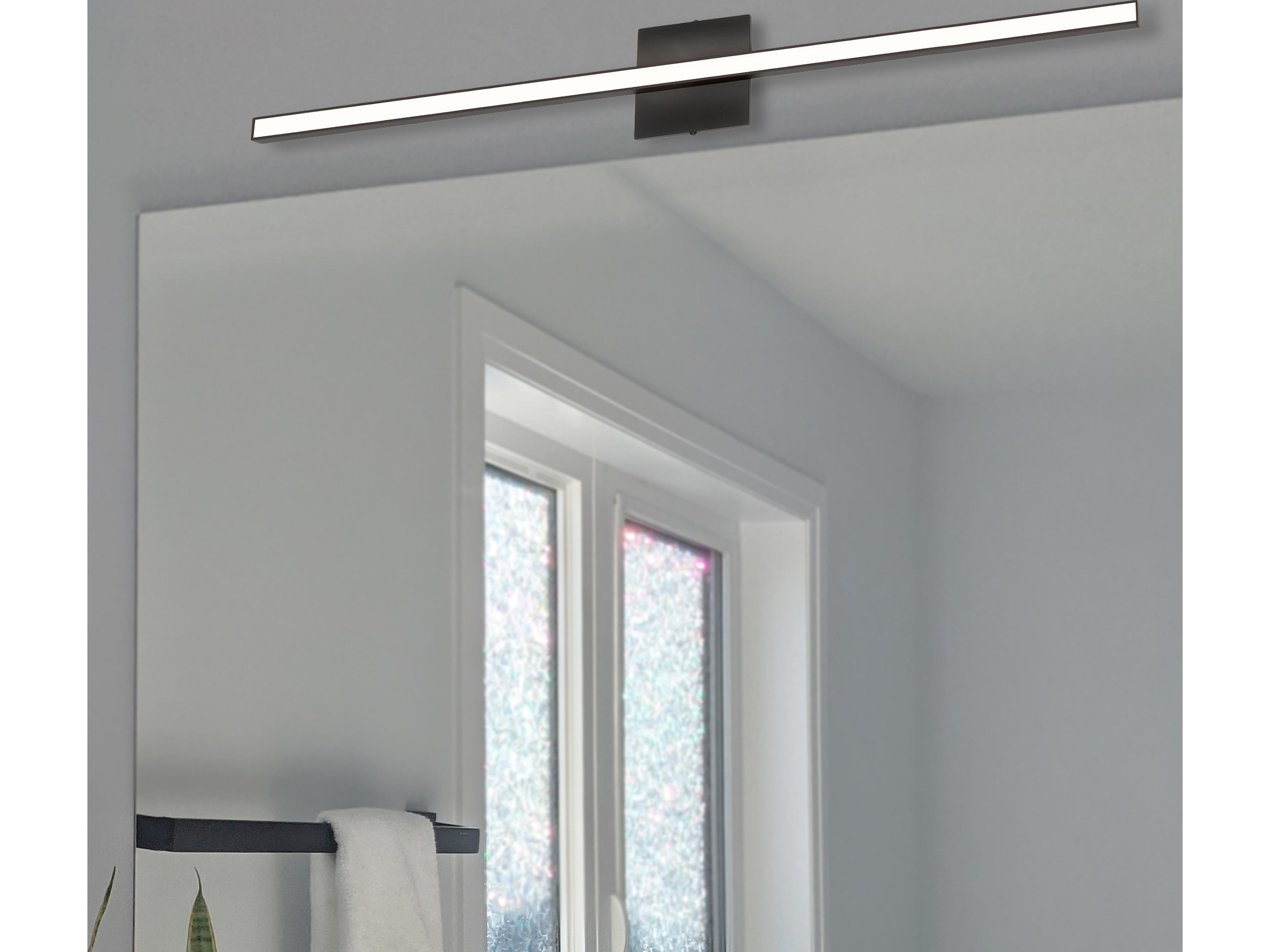 Dainolite Arandel 1-Light Matte Black Vanity Light