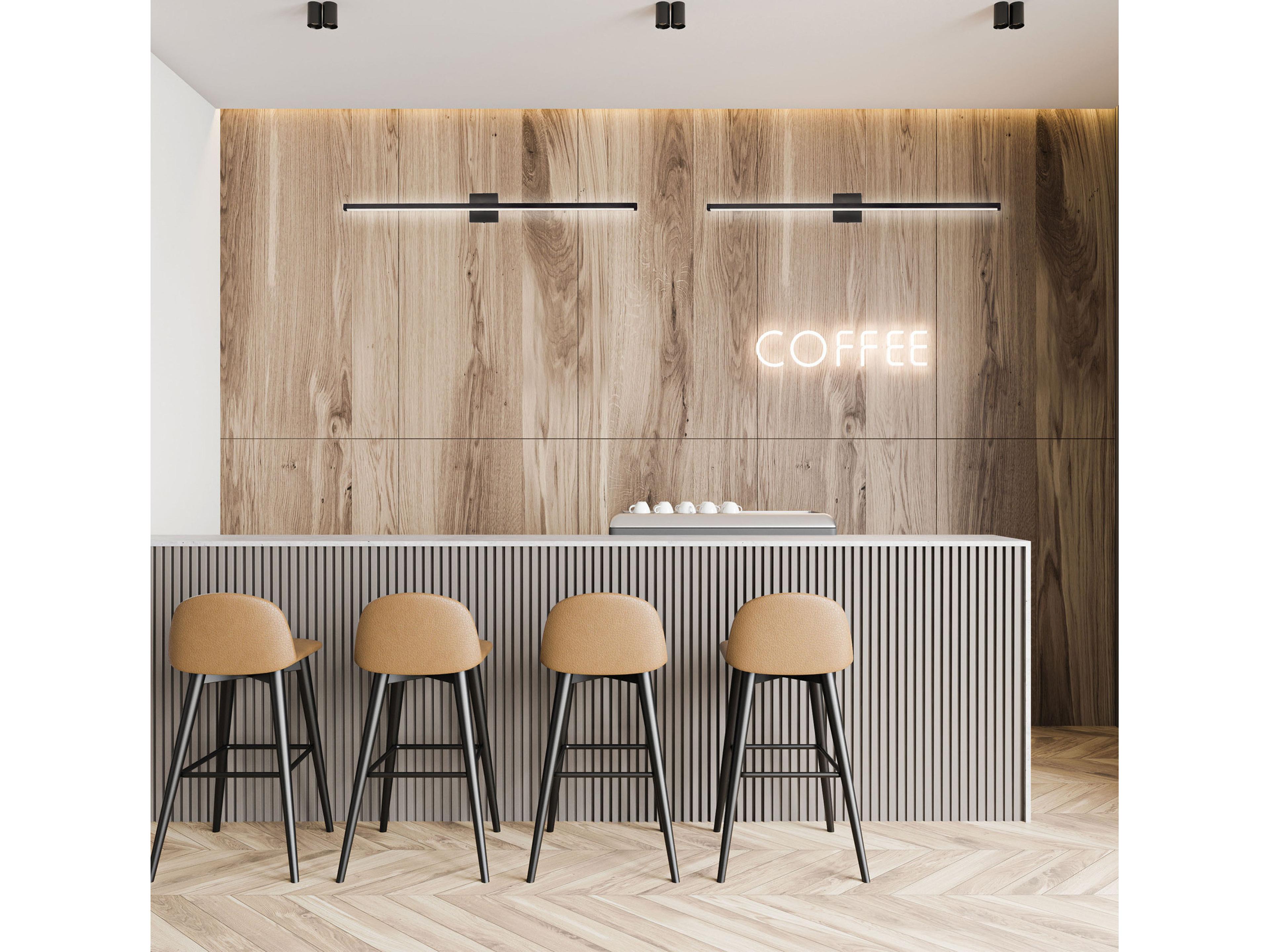 Dainolite Arandel 1-Light Matte Black Vanity Light