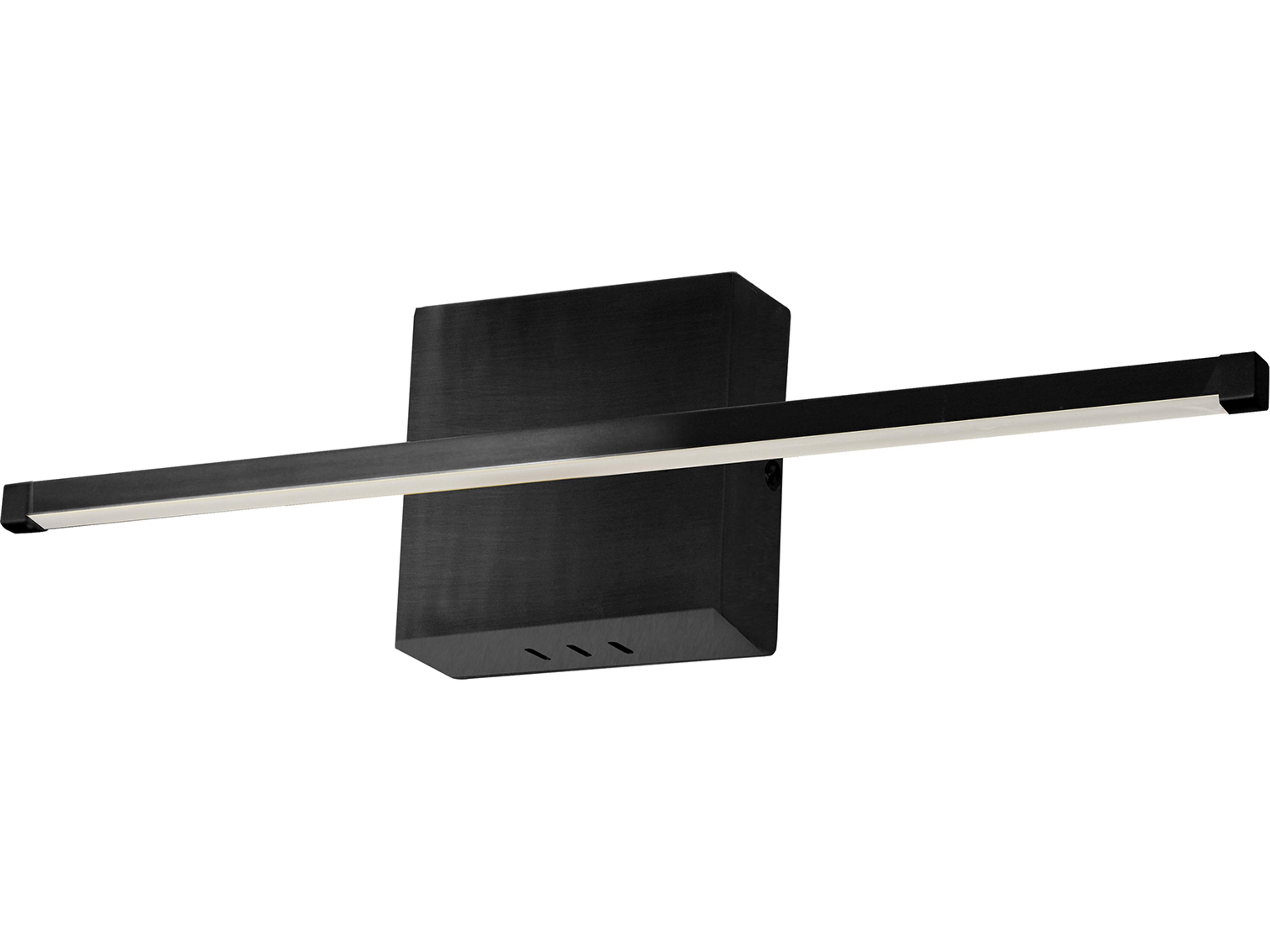 Array 1-Light Matte Black Wall Sconce
