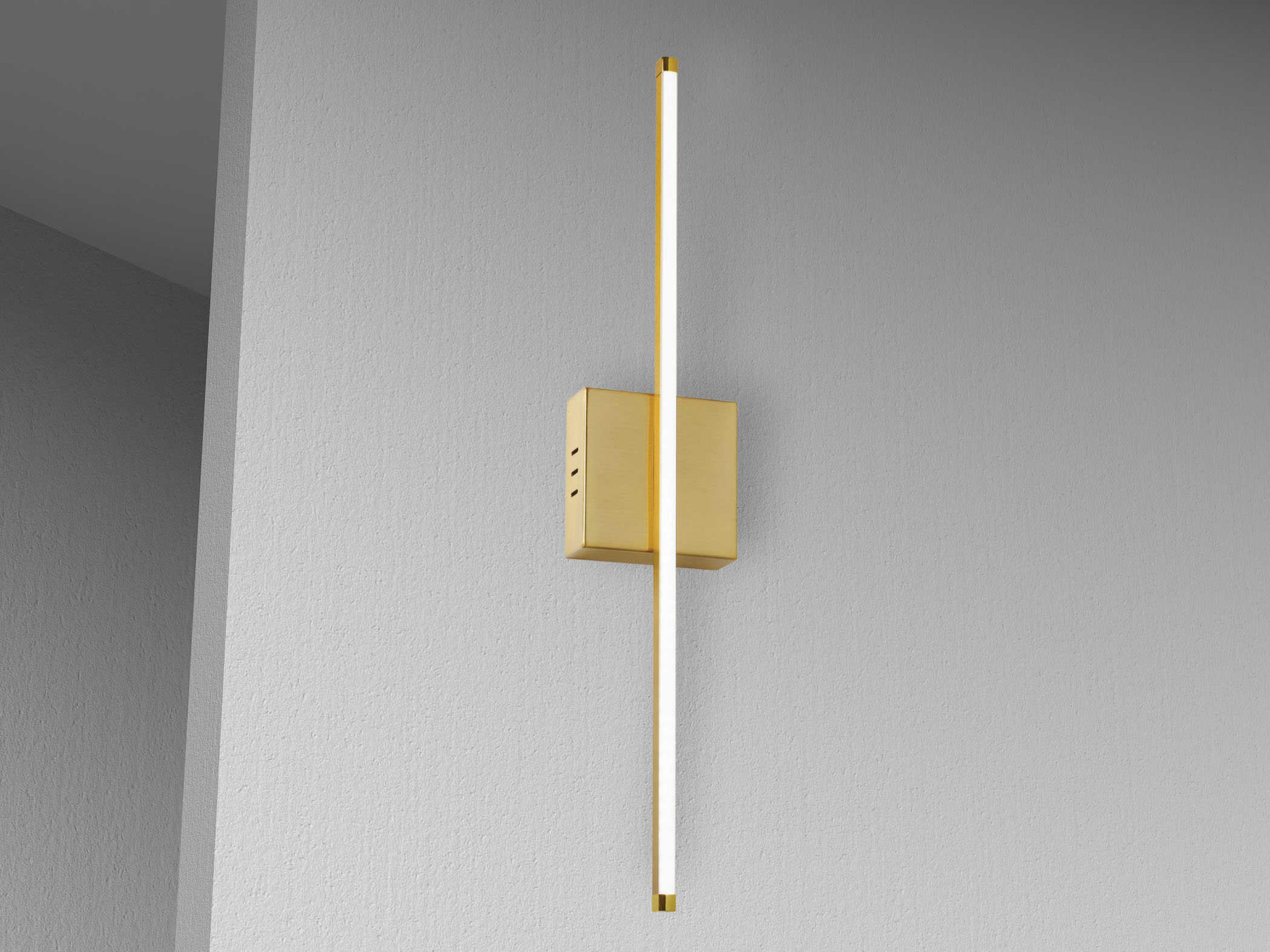 Dainolite Array 1-Light Aged Brass Wall Sconce