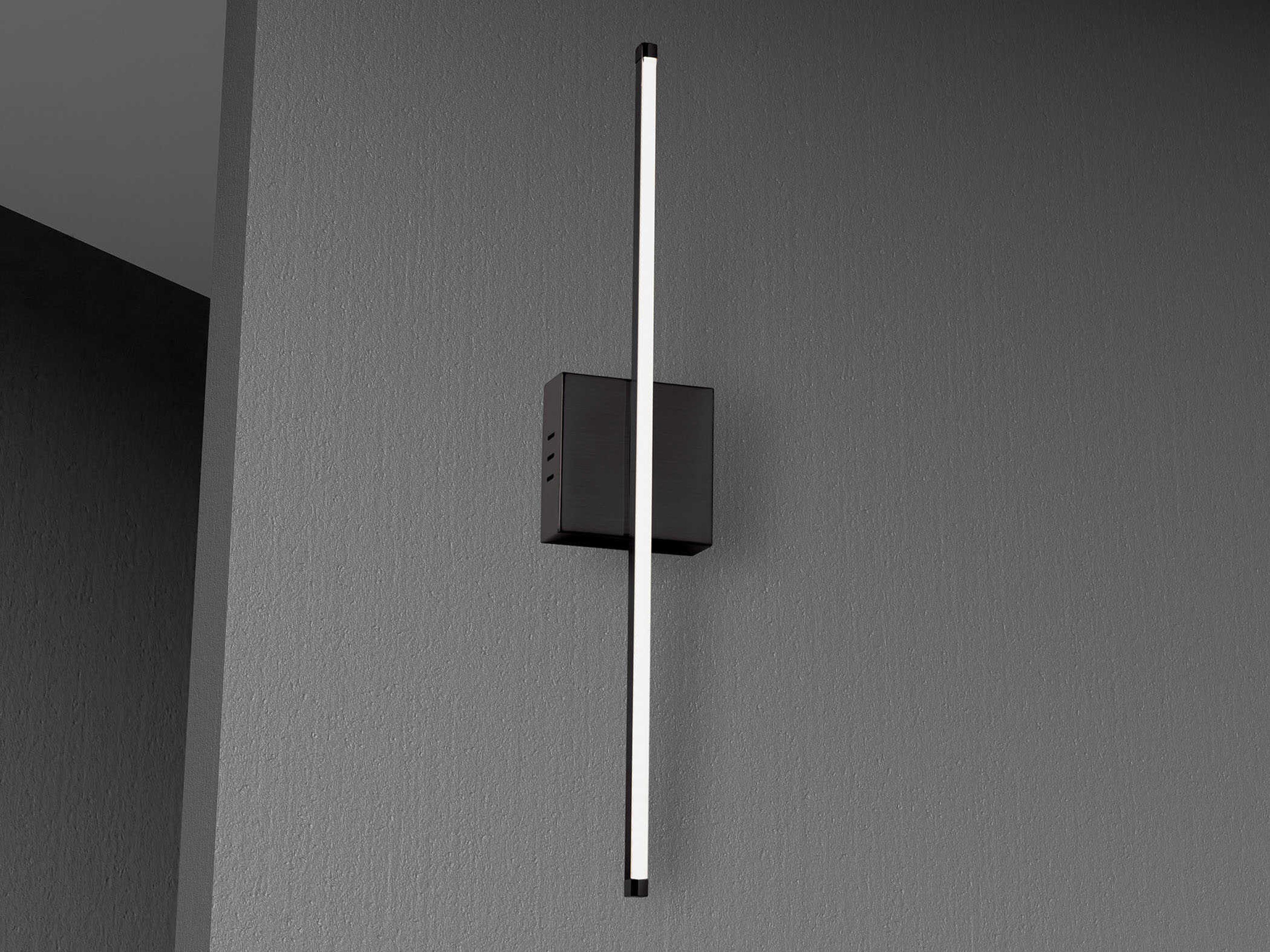 Dainolite Array 1-Light Matte Black Wall Sconce