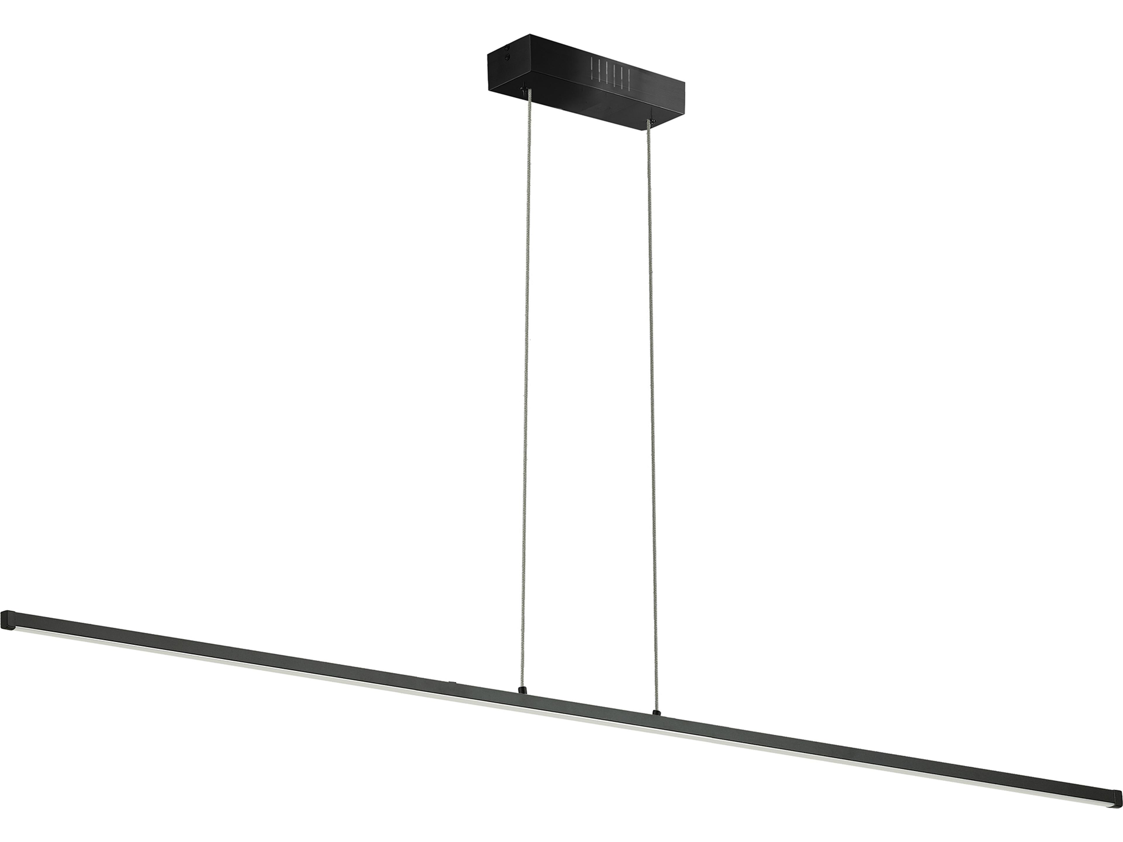 Array 1-Light Matte Black Linear Island Pendant