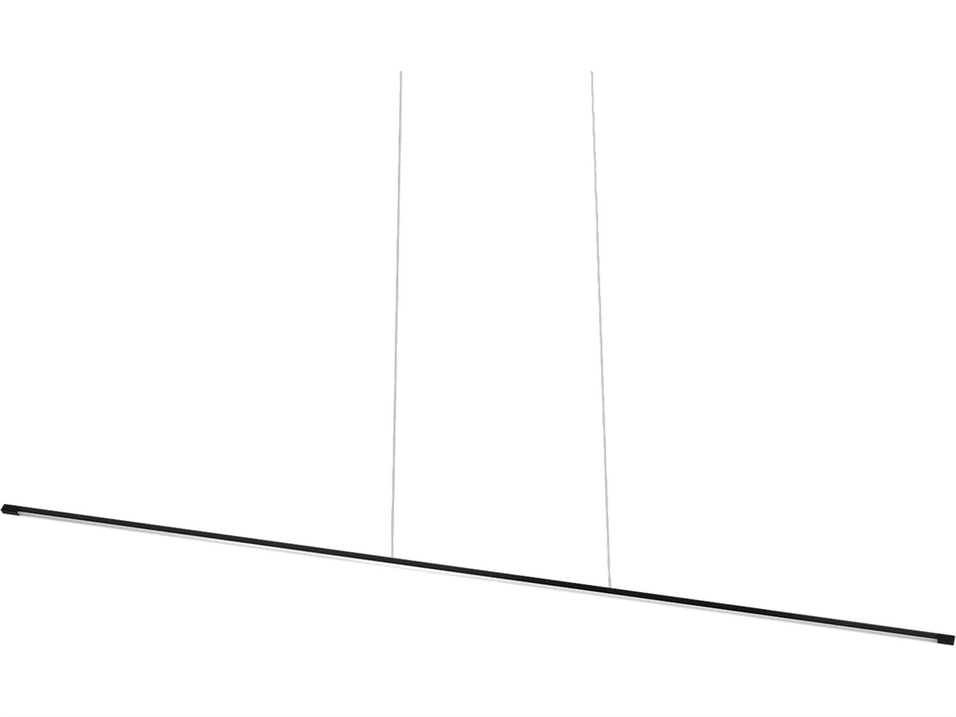 Dainolite Array 1-Light Matte Black Linear Island Pendant