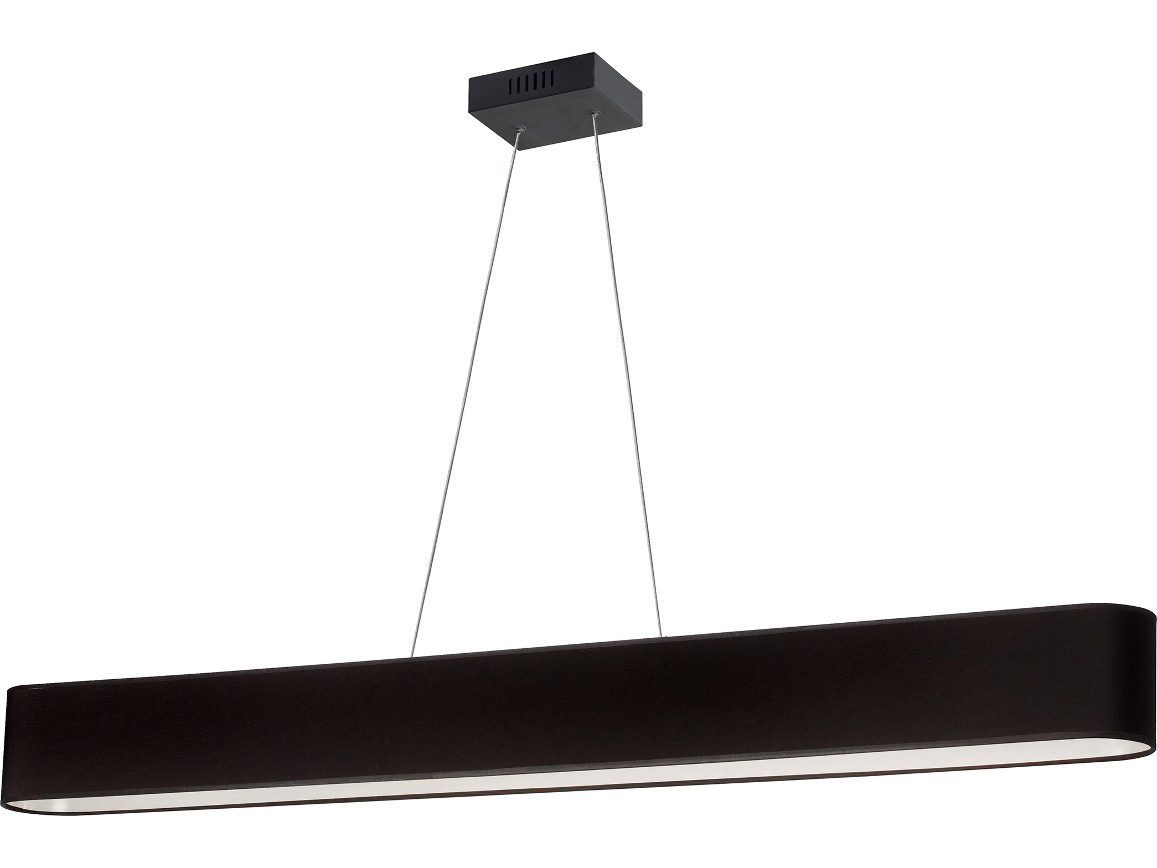 Aubrey 1-Light Matte Black Linear Island Pendant