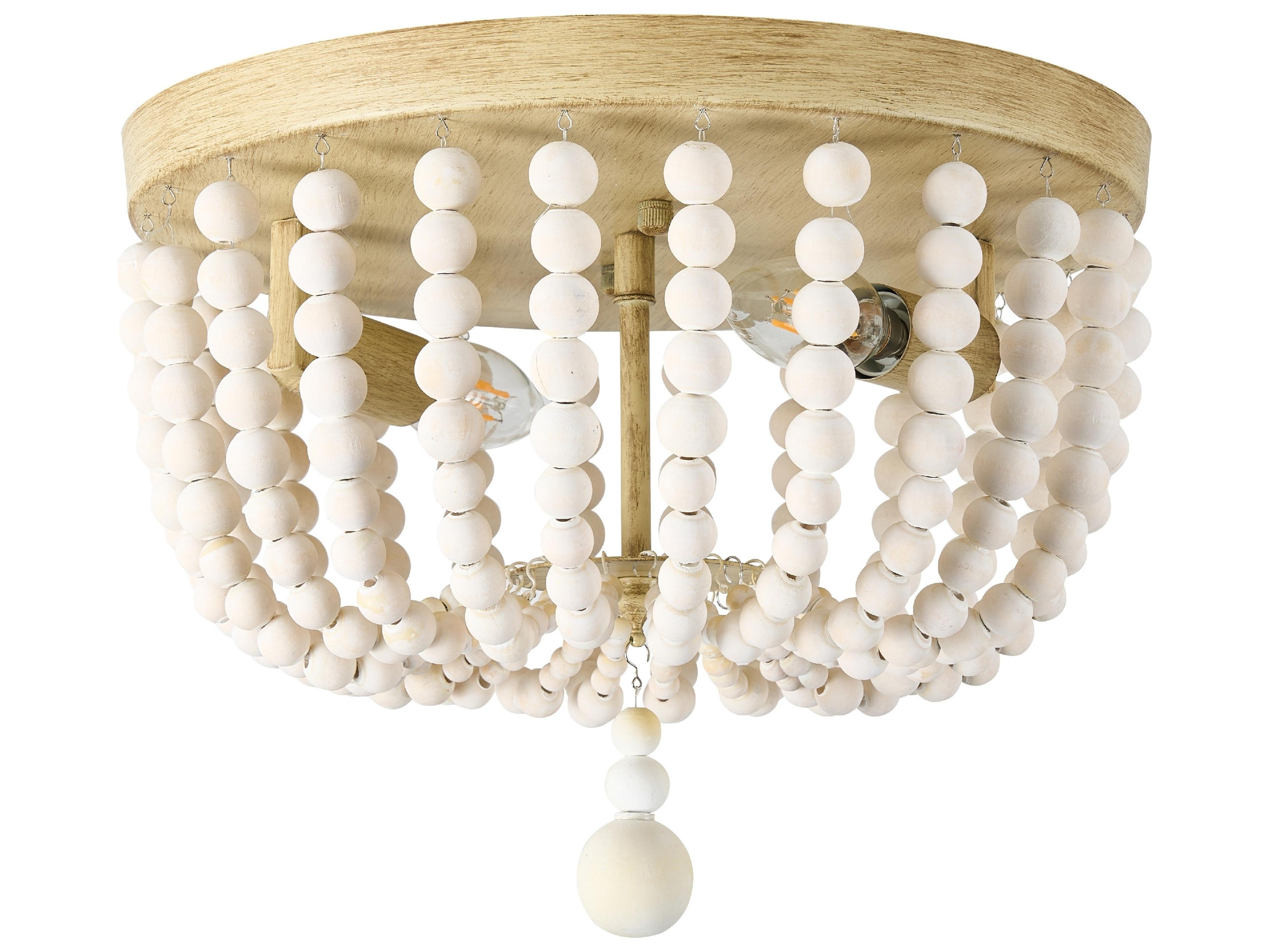 Bridget 2-Light White Flush Mount