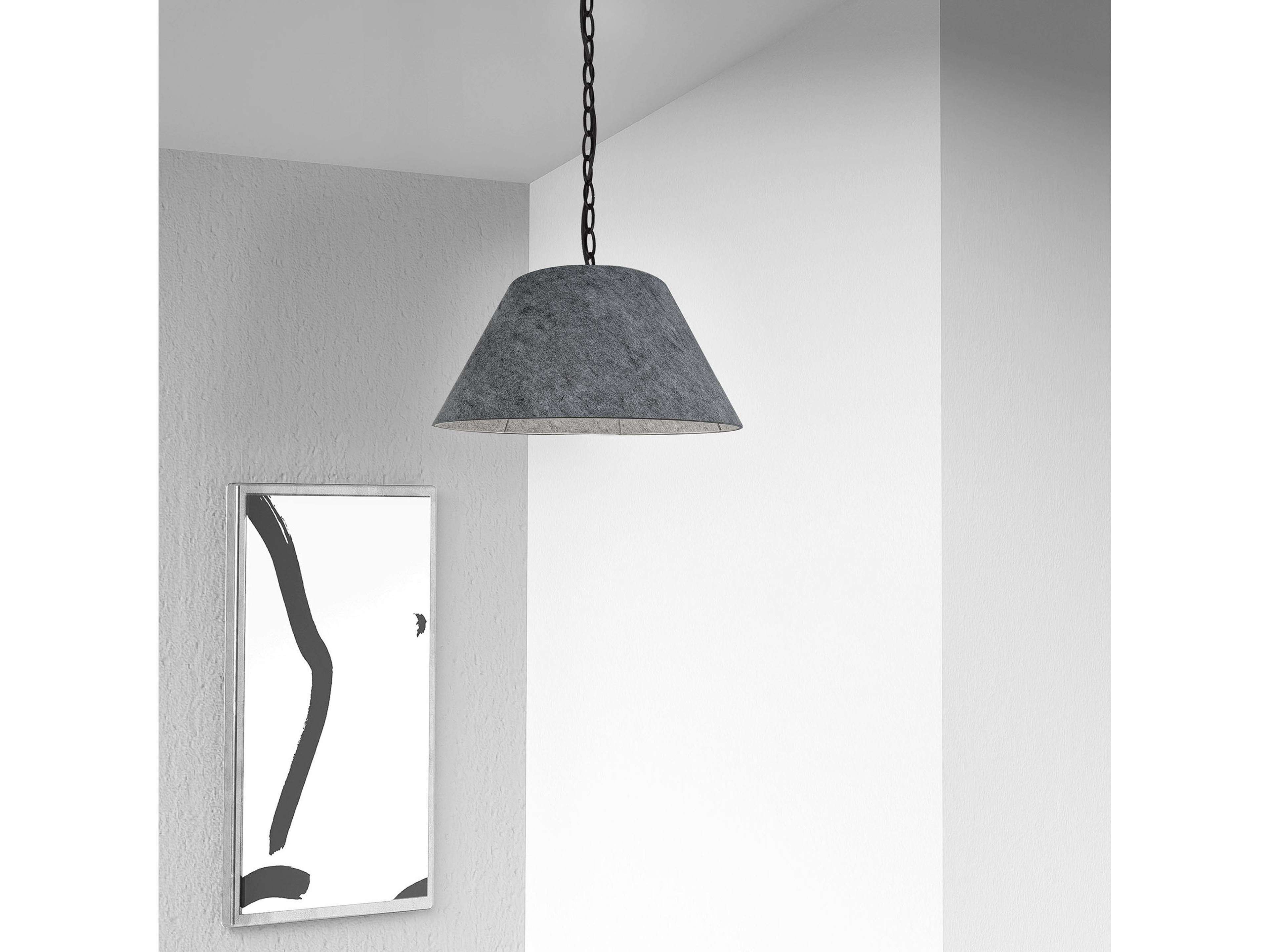 Dainolite Brynn 1-Light Grey Black Pendant