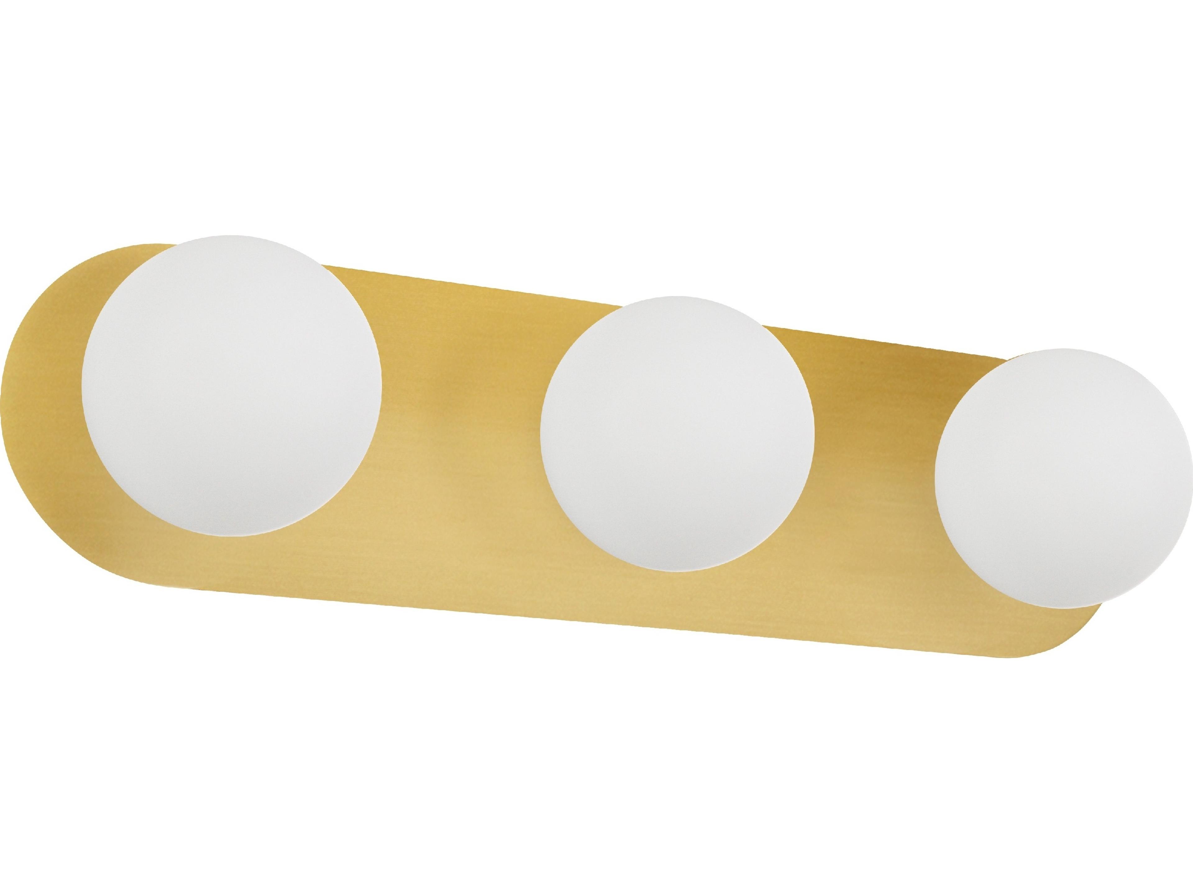 Burlat 3-Light Aged Brass Vanity Light