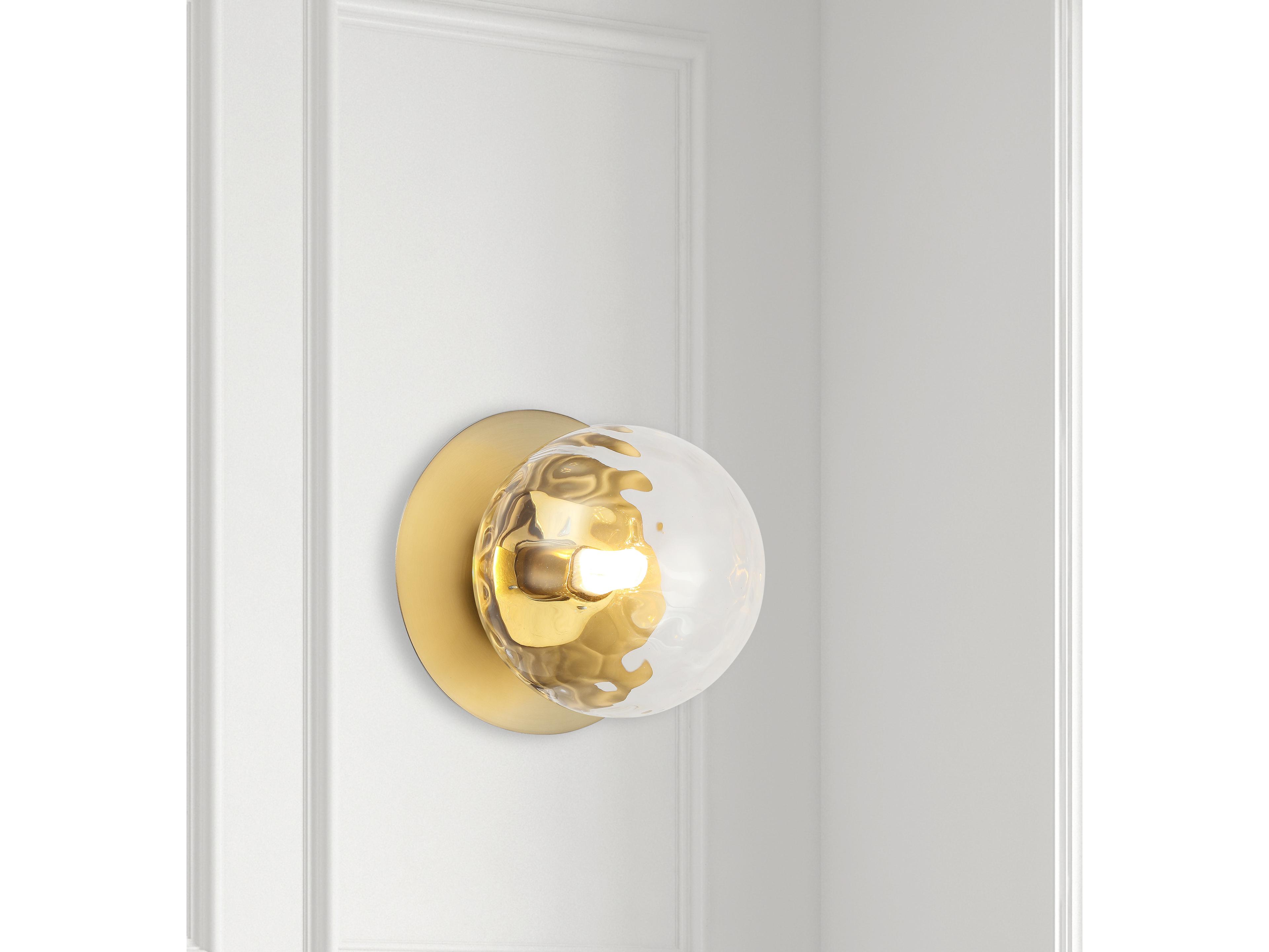 Dainolite Burlat 1-Light Aged Brass Wall Sconce