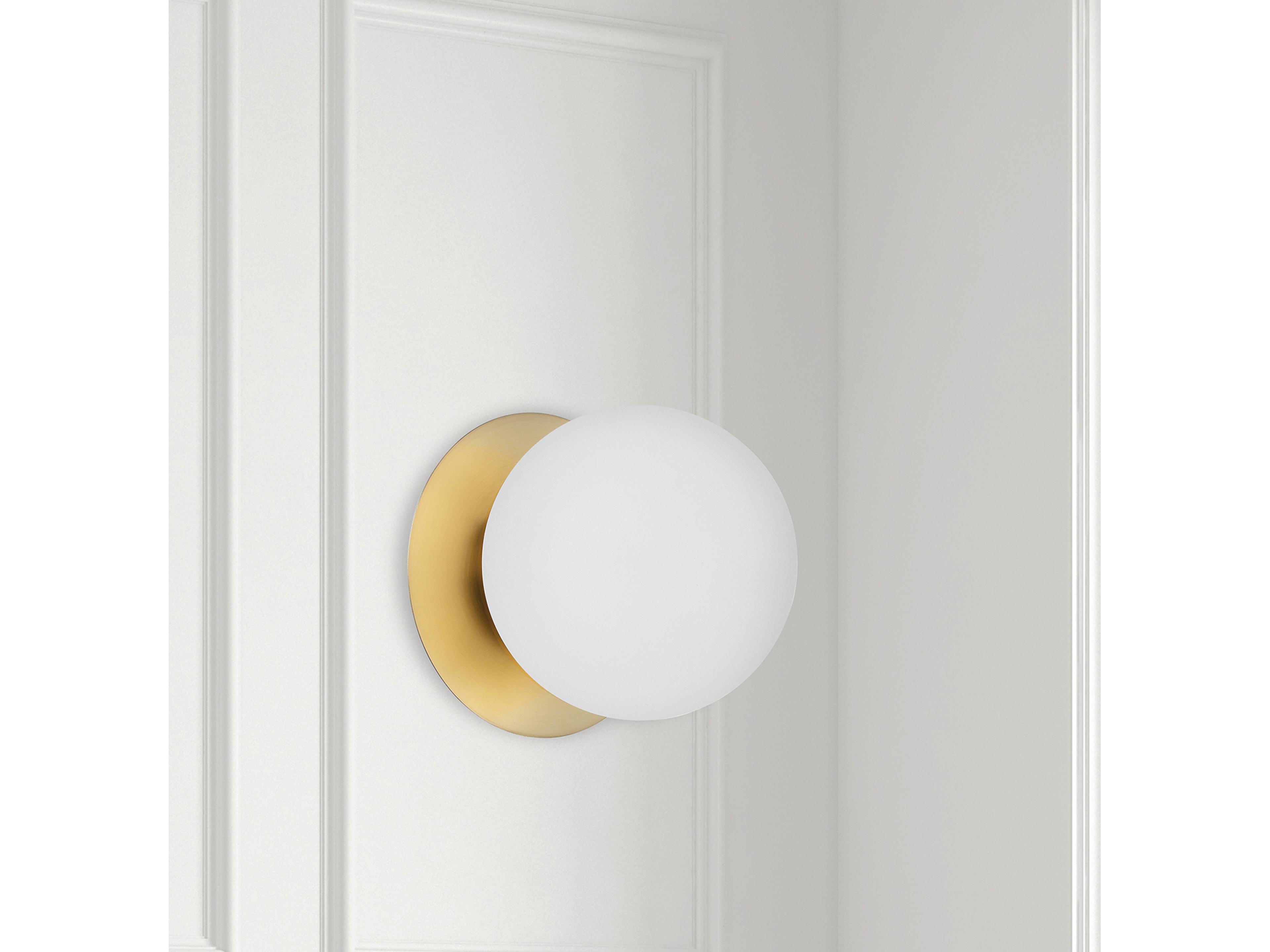 Dainolite Burlat 1-Light Aged Brass Wall Sconce