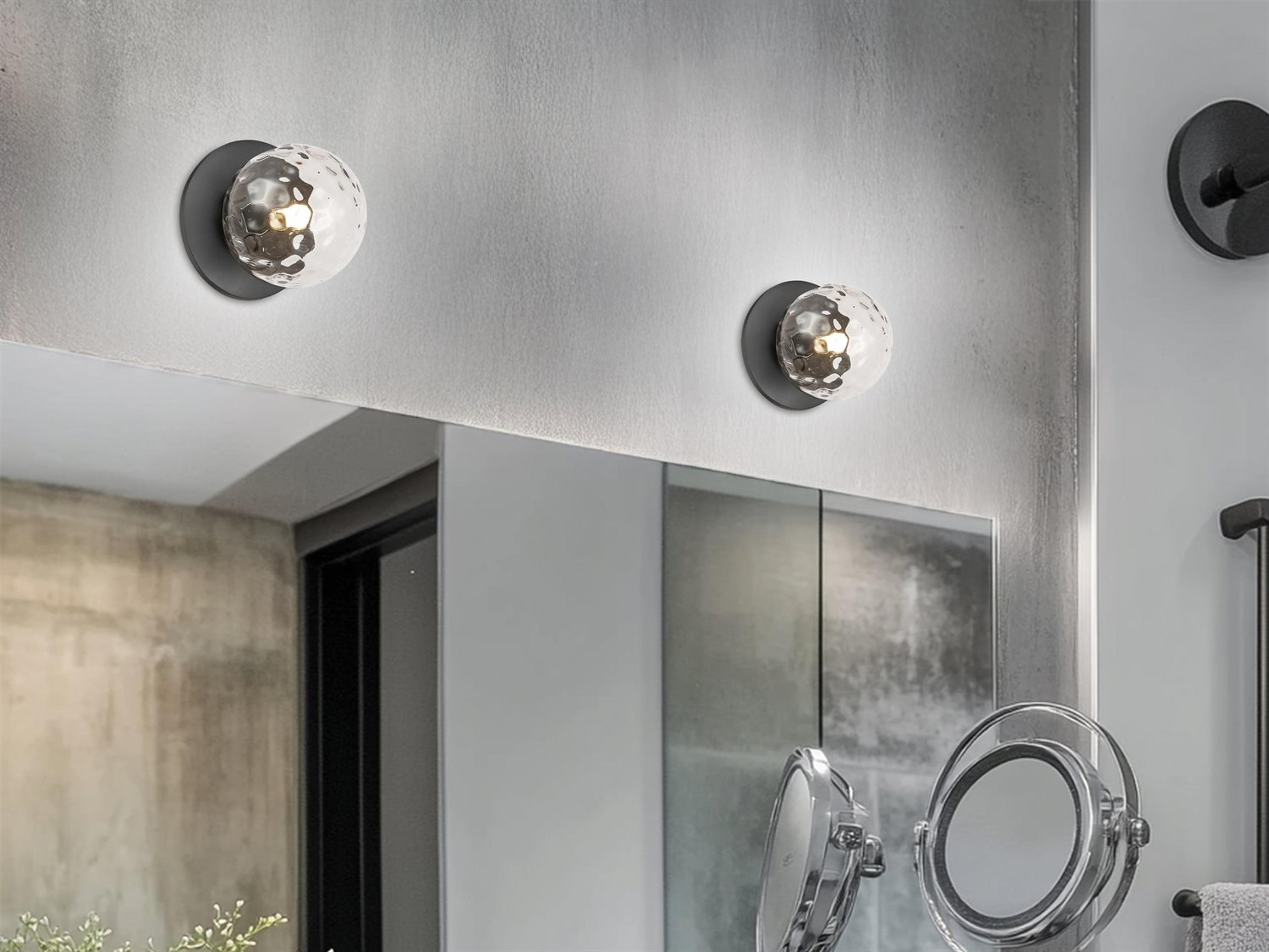 Dainolite Burlat 1-Light Matte Black Wall Sconce