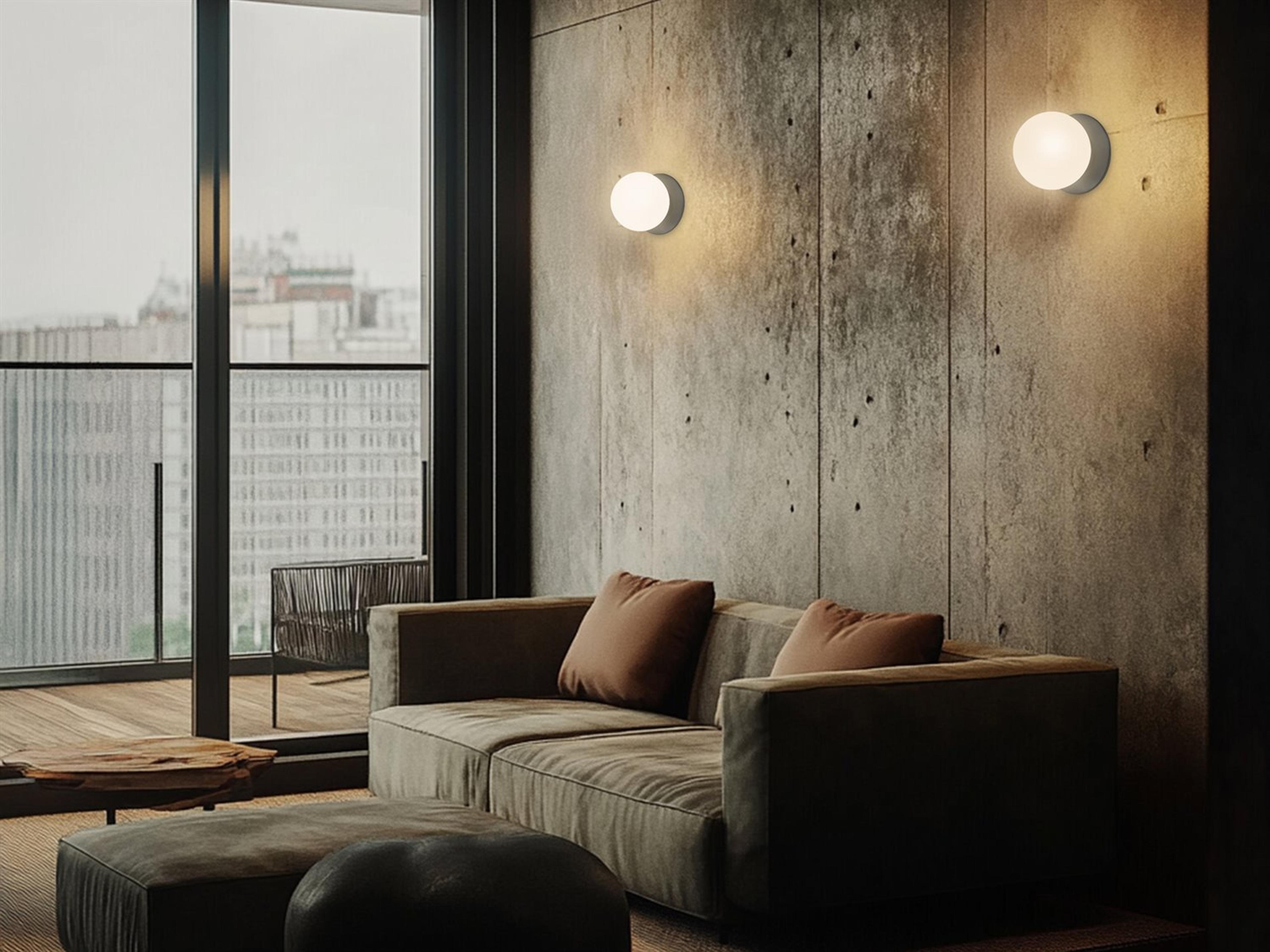 Dainolite Burlat 1-Light Matte Black Wall Sconce