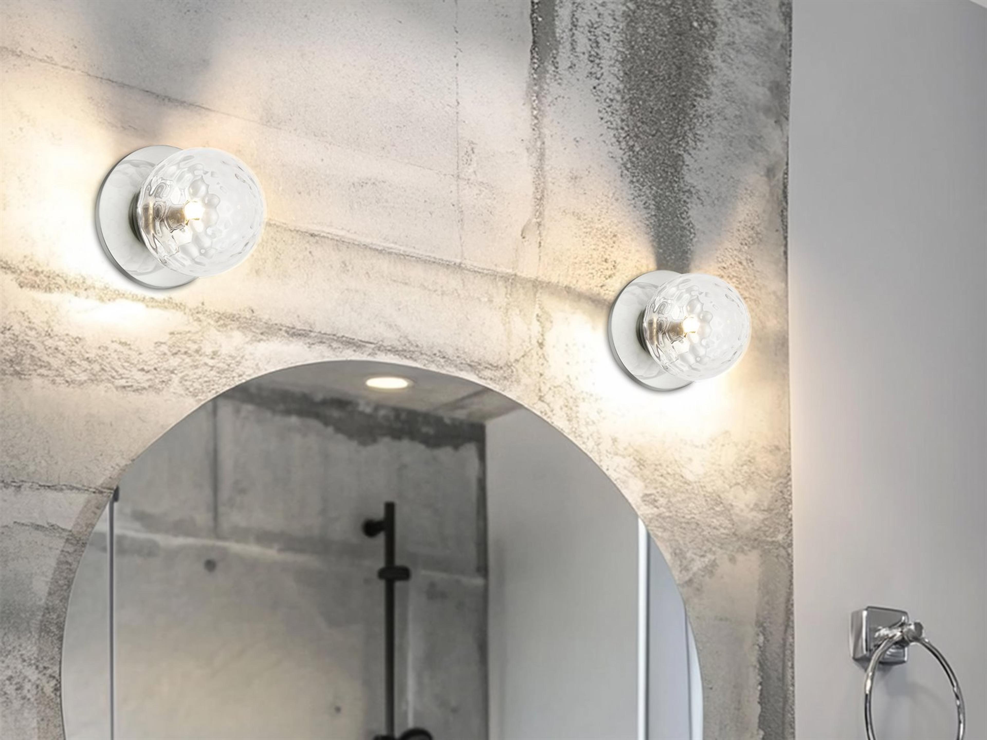 Dainolite Burlat 1-Light Polished Chrome Wall Sconce