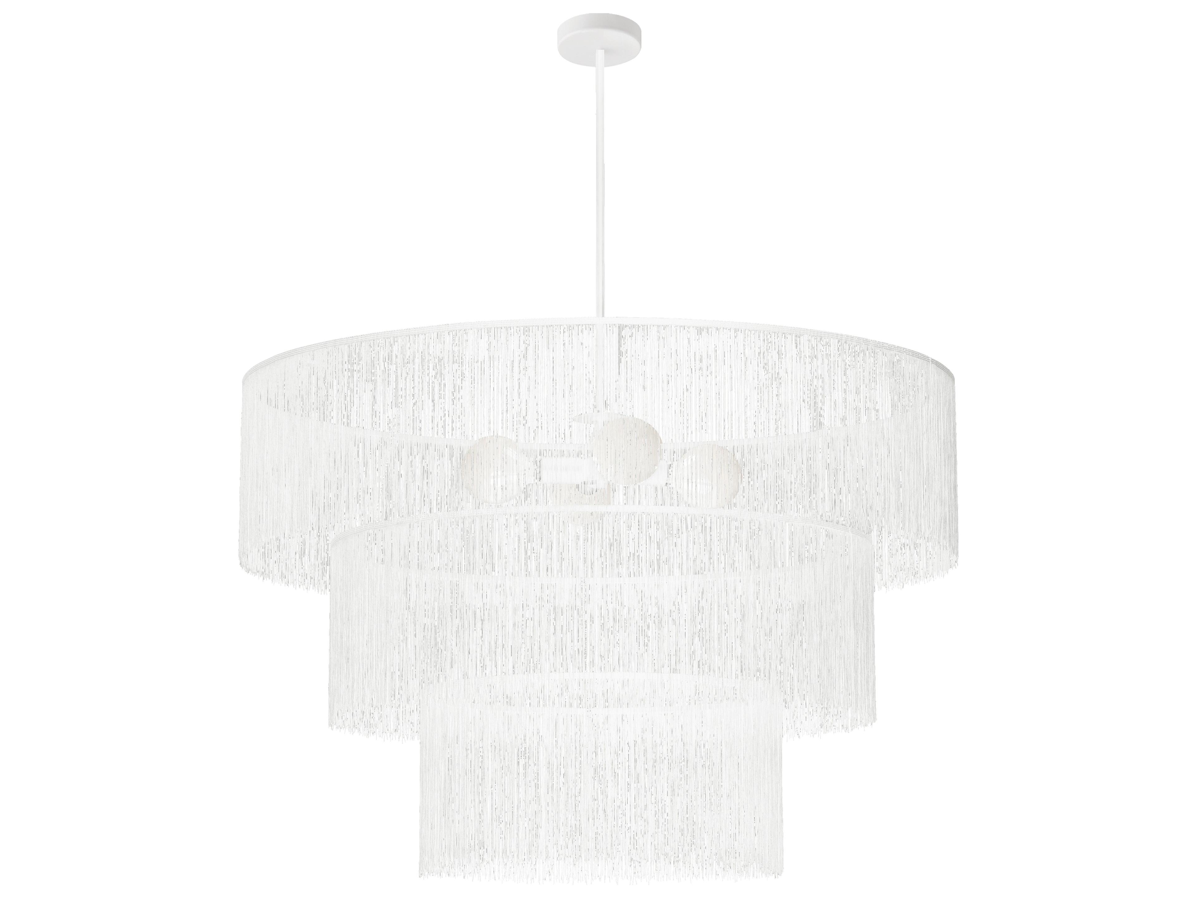 Cadelaria 4-Light White Matte Tiered Chandelier