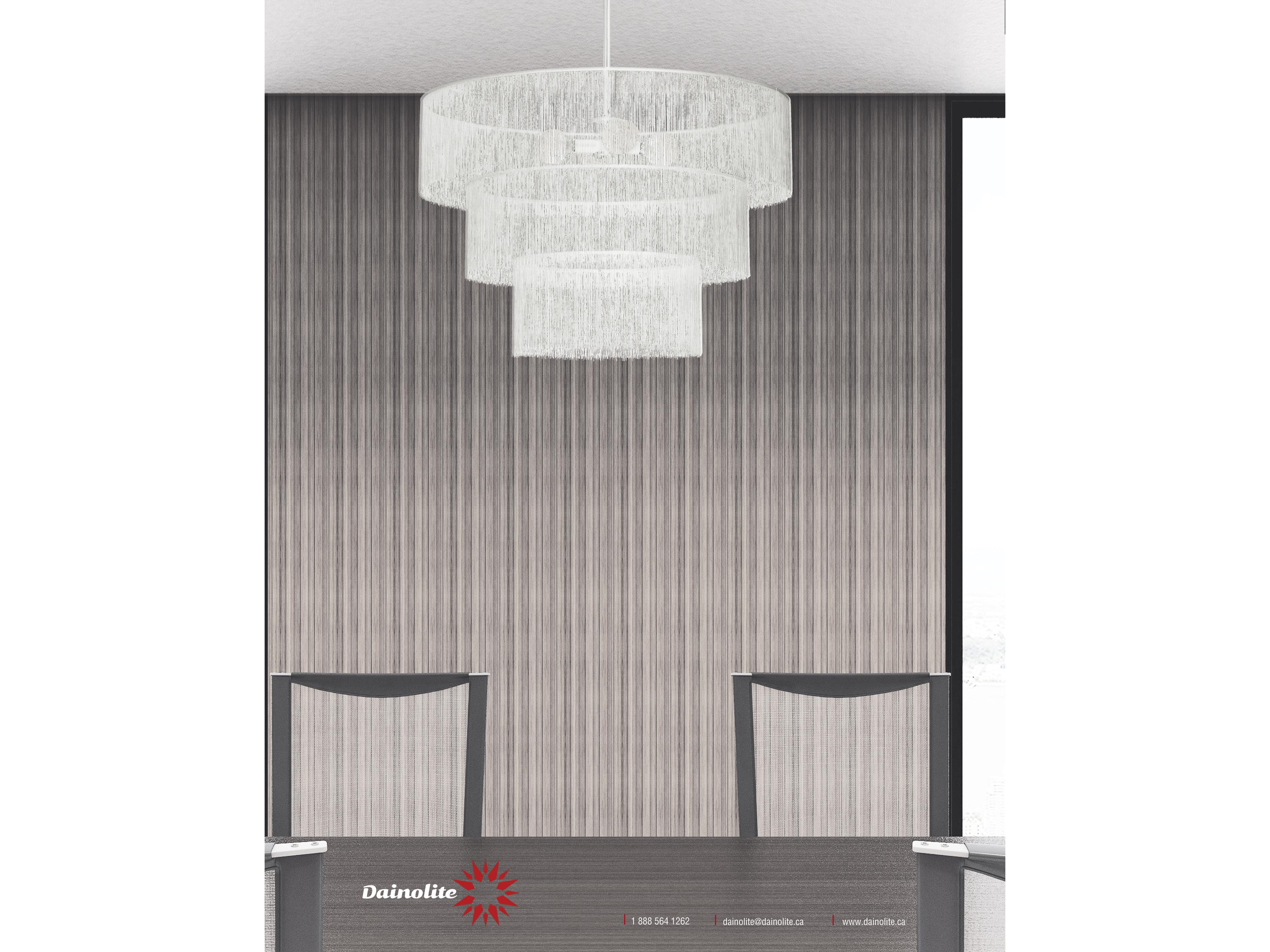 Dainolite Cadelaria 4-Light White Matte Tiered Chandelier