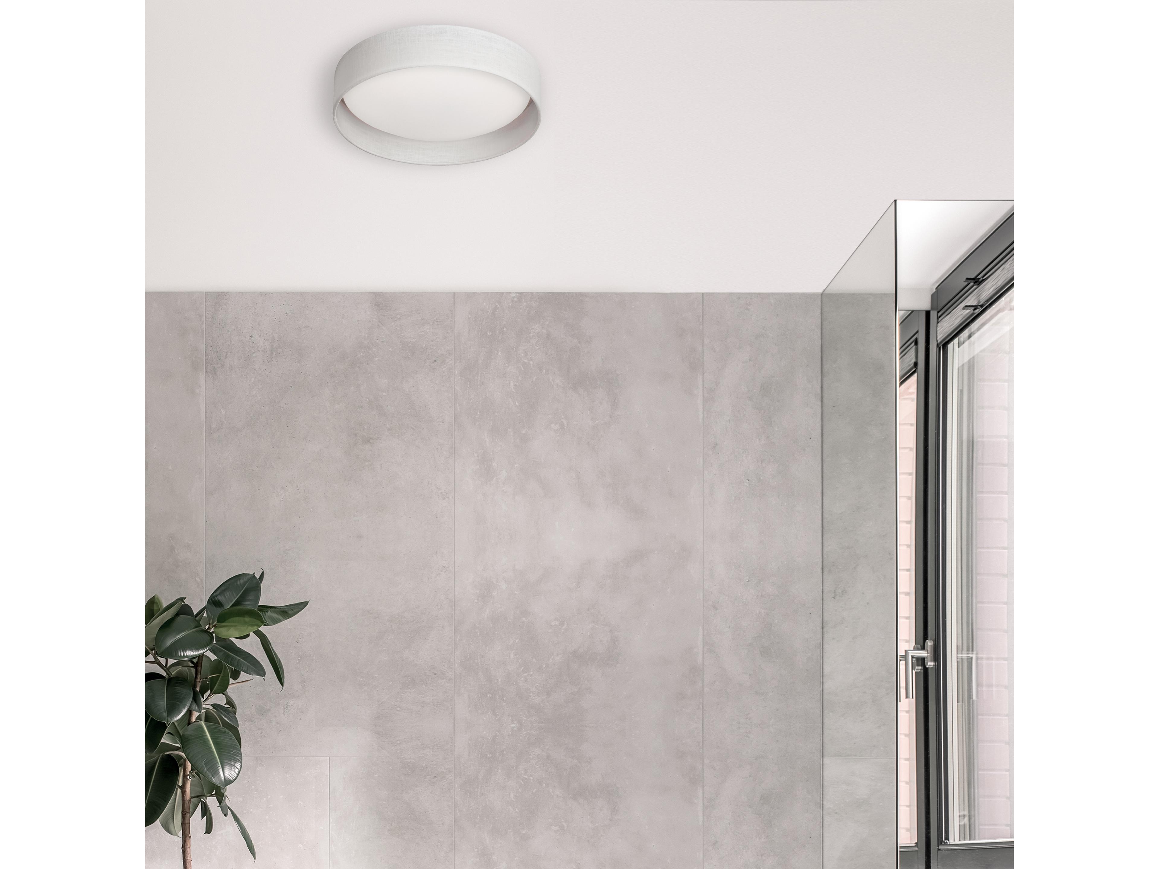 Dainolite Corinne 1-Light Micro White Drum Flush Mount